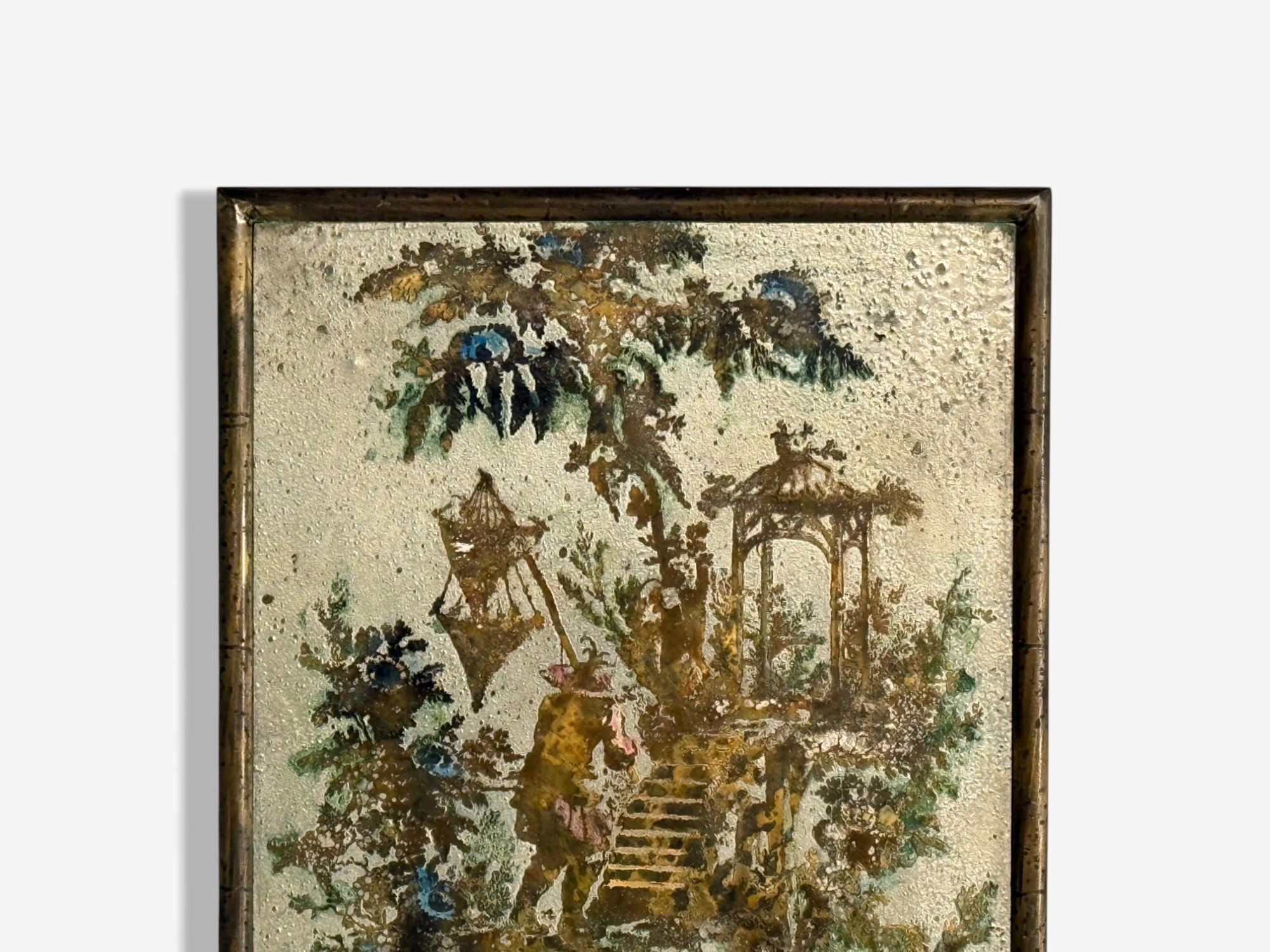 Philip & Kelvin LaVerne, Bronze, Chinois Wall Plaque, USA, 1960s