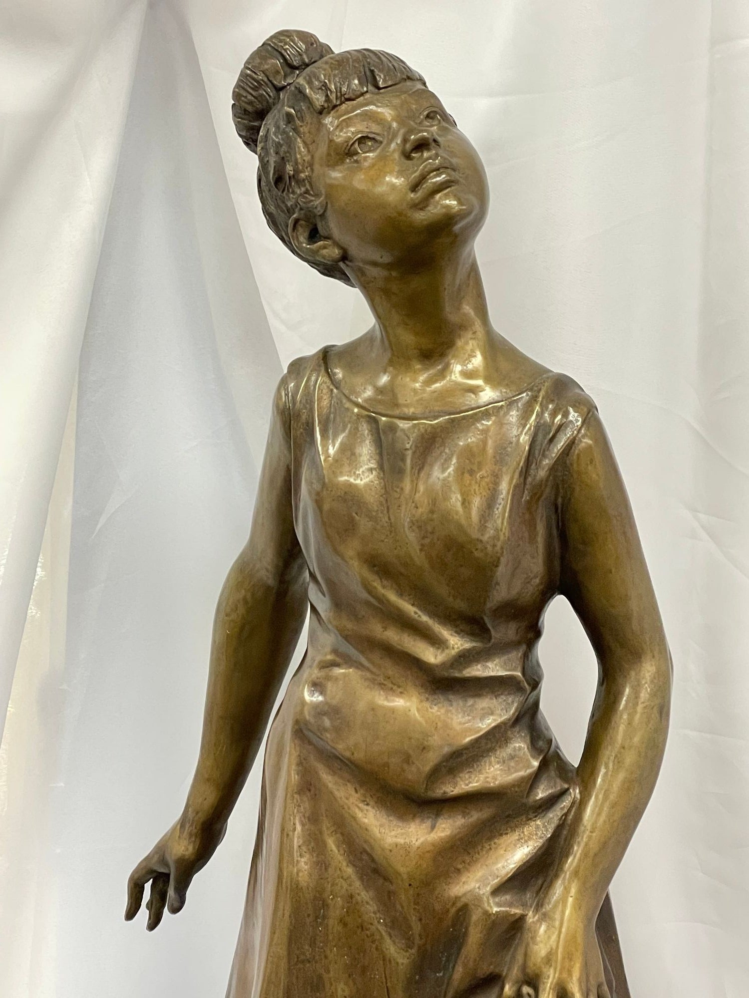 A Signed Bronze Ballerina by Italian Sculptor Sergio Benvenuto, Italy, 1950s