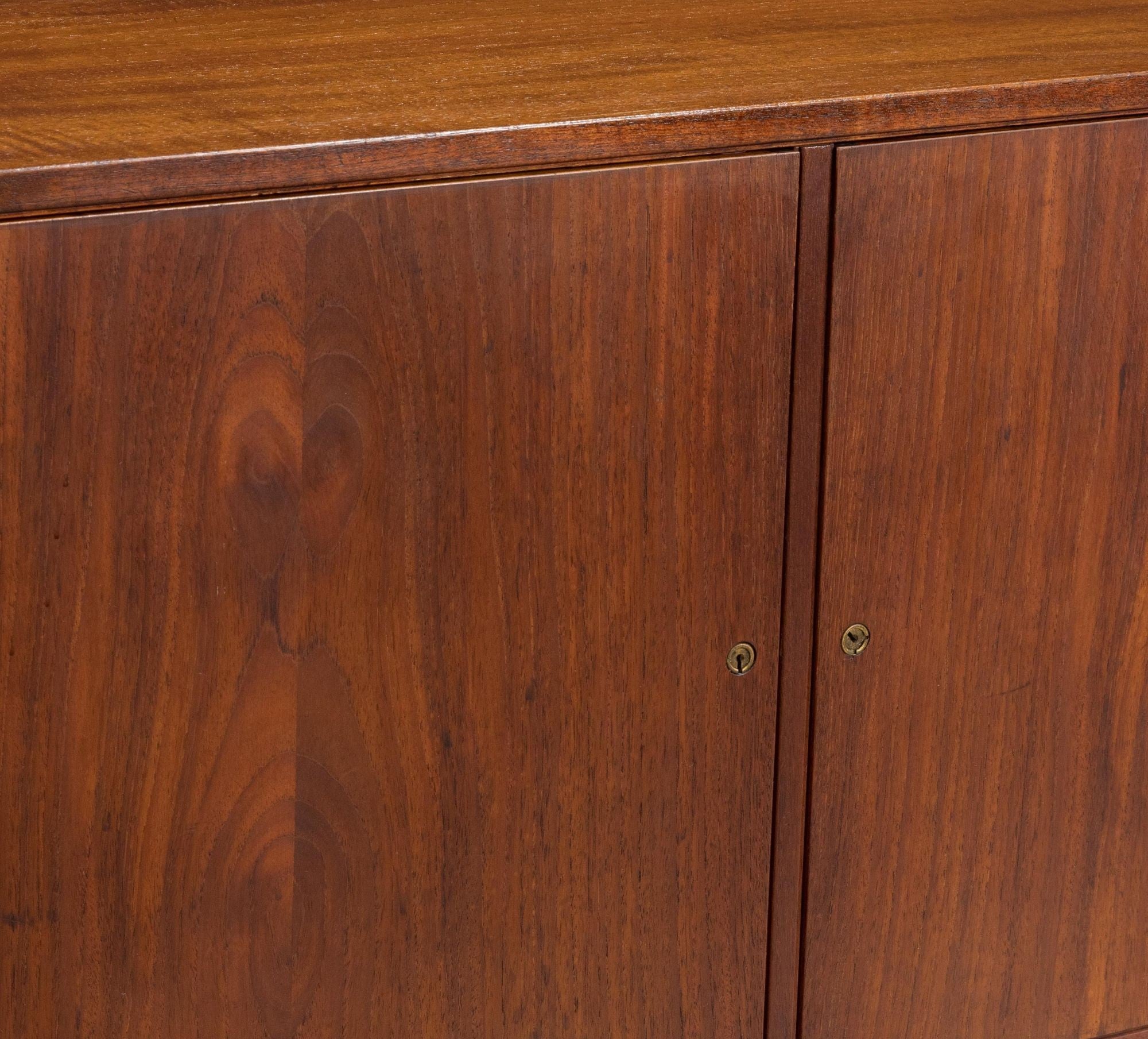 Gjovik Mobelfabriken, Mid-Century Modern, Low Cabinets, Teak, Denmark, 1950s
