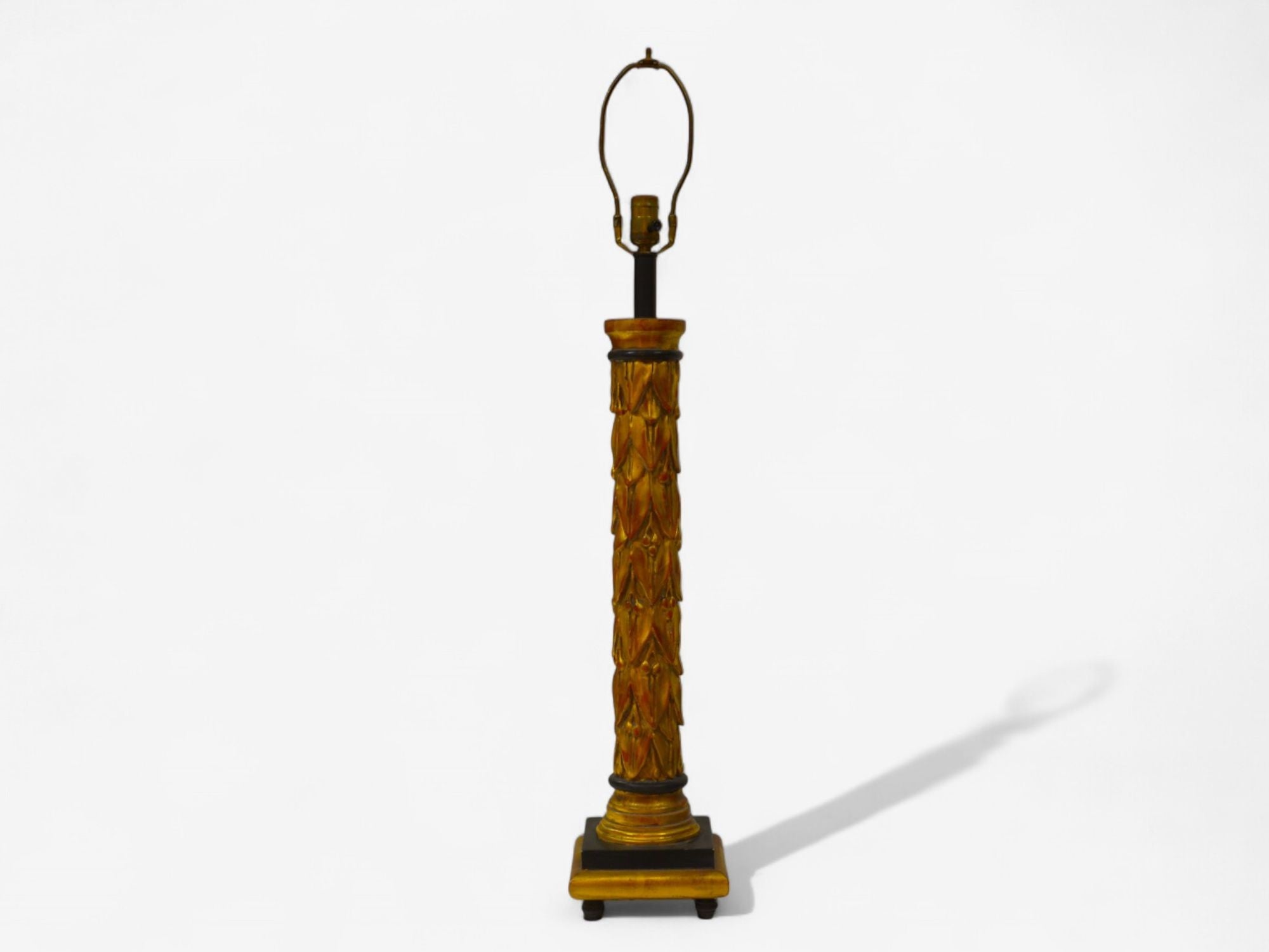 Maison Jansen, Hollywood Regency, Giltwood, Table Lamps, France, 1950s