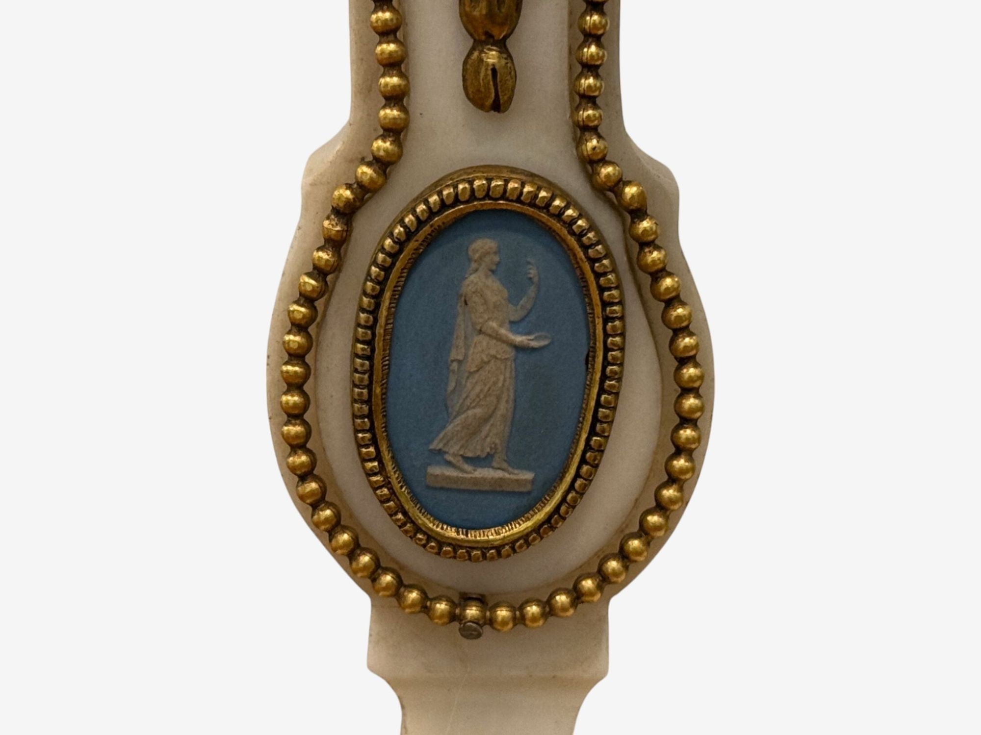 Hubert Sarton Style, Louis XVI, Porcelain, Bronze, Marble, Mantle Clock, 19th C.