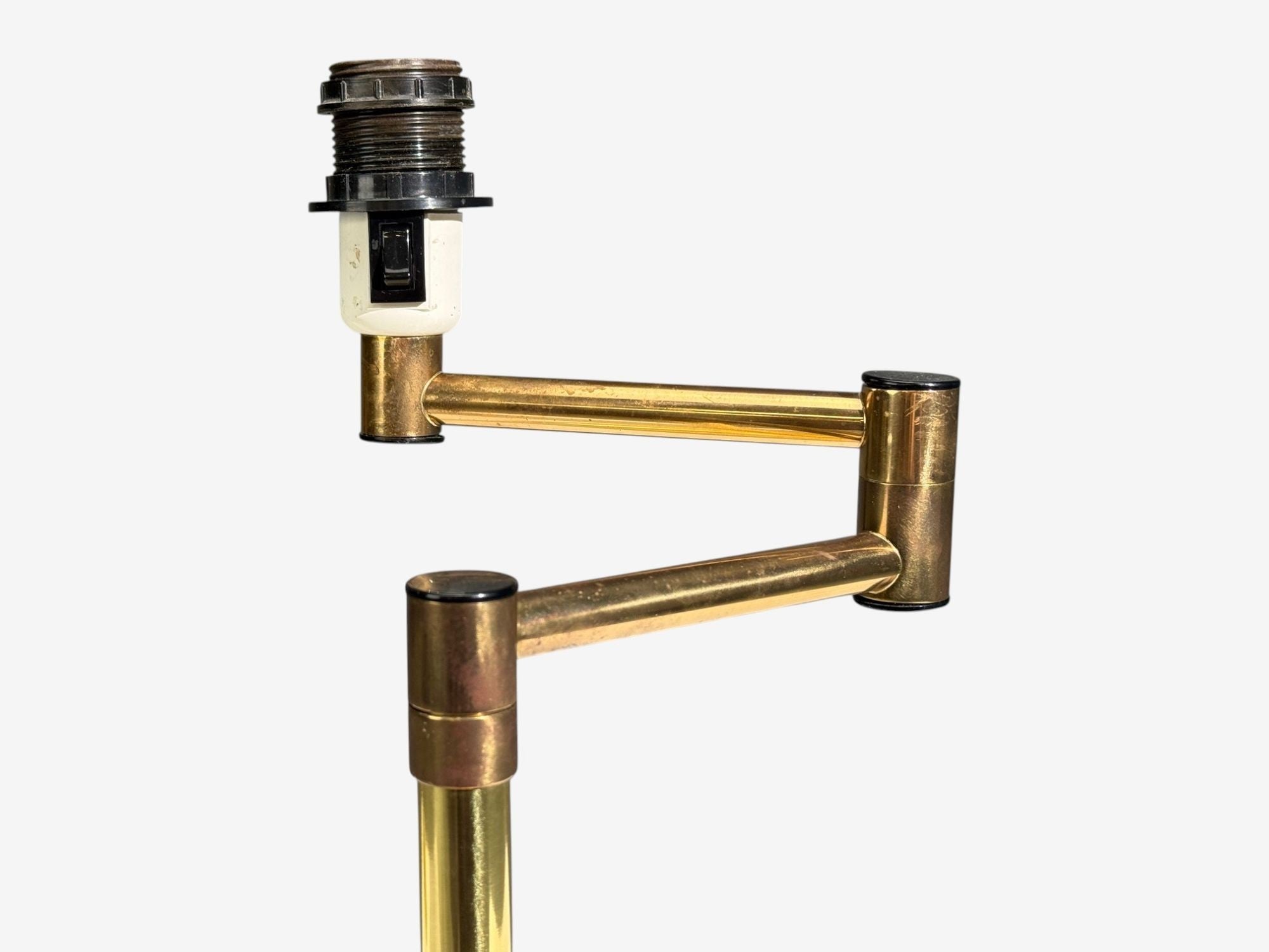 Fagerhults, Articulating Desk Lamp, Brass, Sweden, 1960s