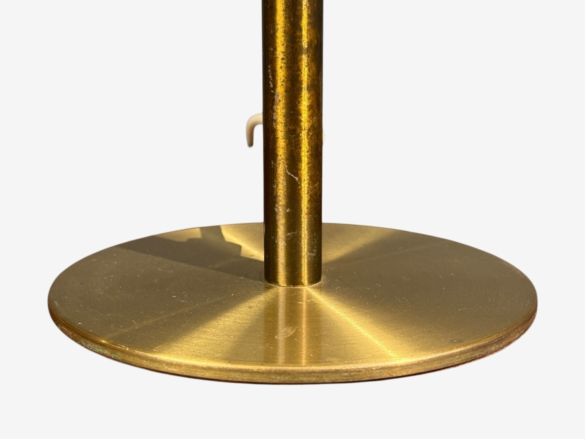Luxus, Table Lamps, Brass, Fabric, Sweden, 1960s