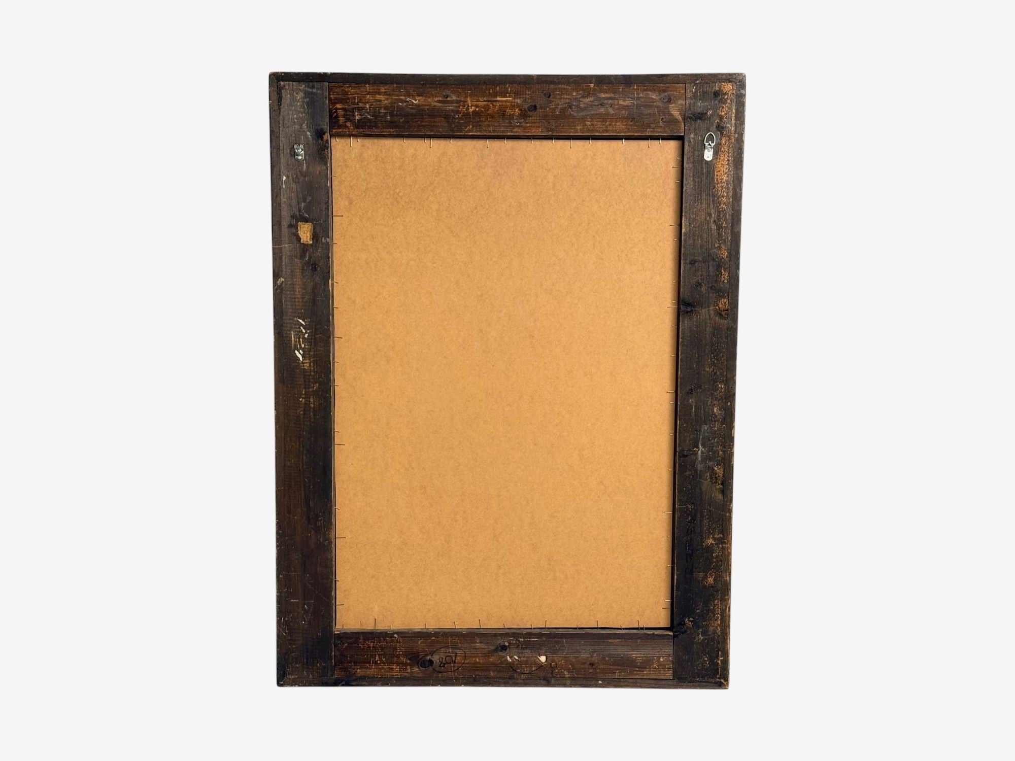 Baroque, Ebonized Wood, Dutch Ripple Frame, Large Wall Mirror, 19th C.