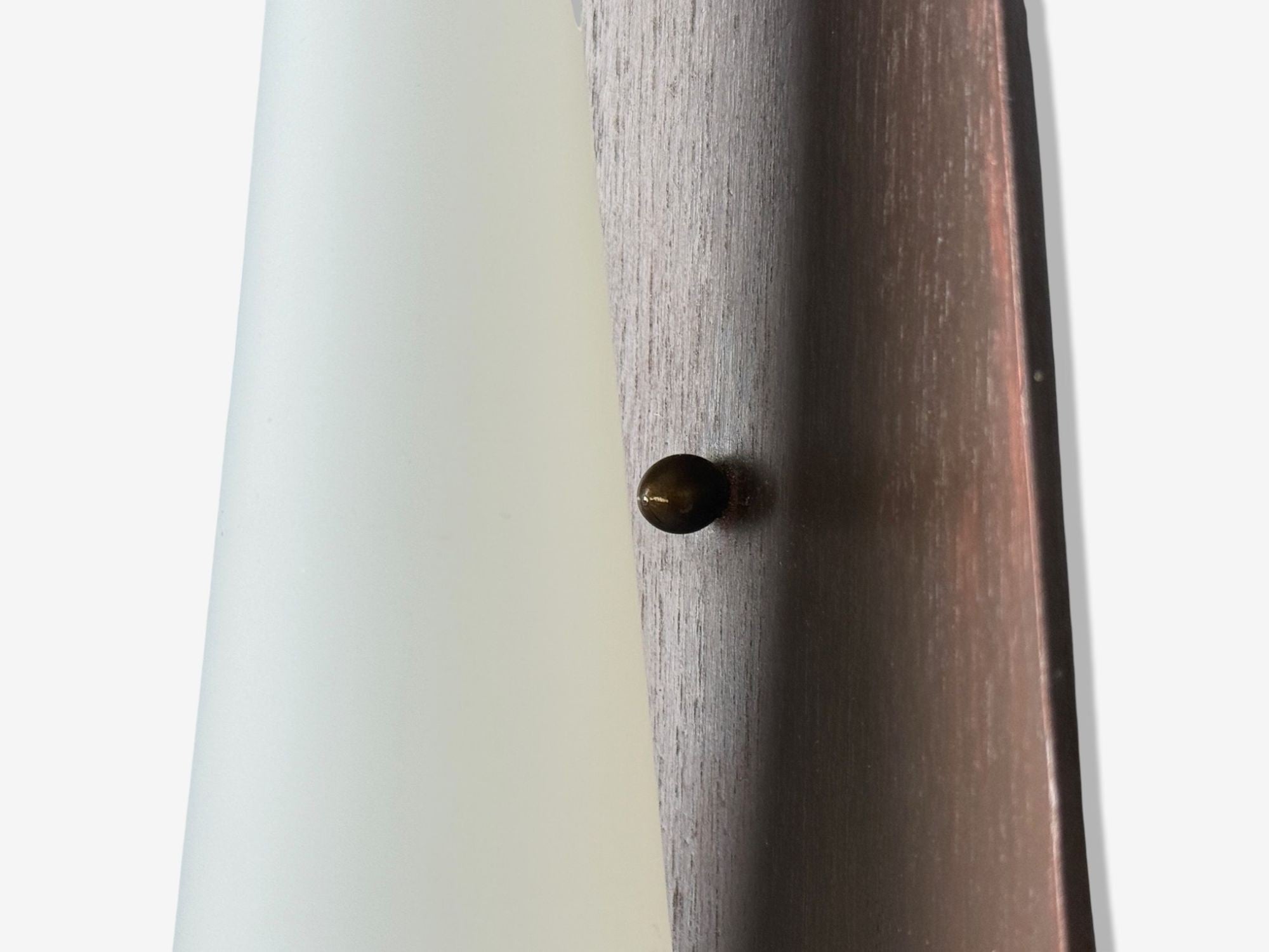 Danish Modern, Teak, Brass, Opaline Glass, Wall Lights, Denmark, 1960s