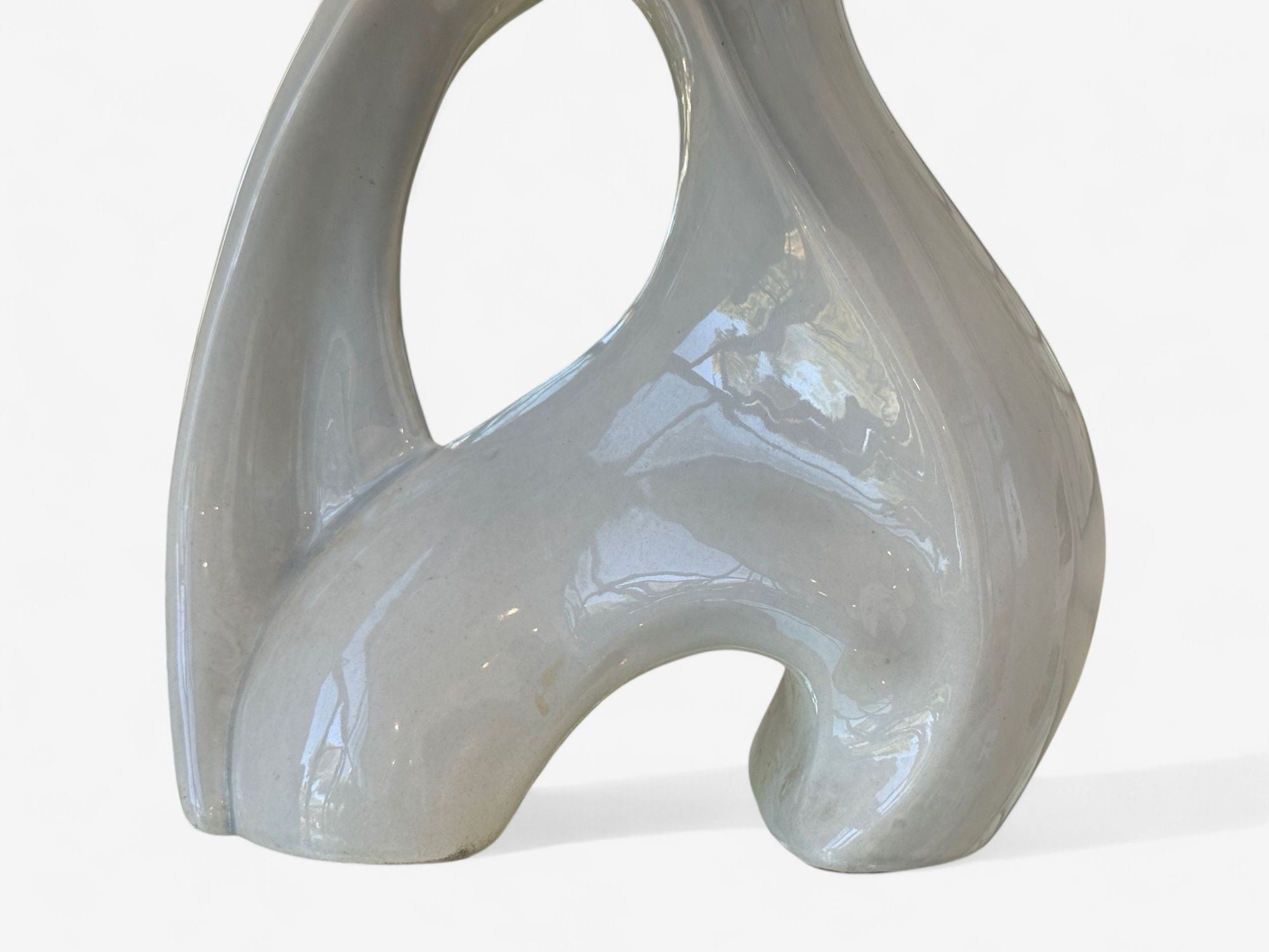 American Modern, Ceramic, Biomorphic Table Lamp, USA, 1960s