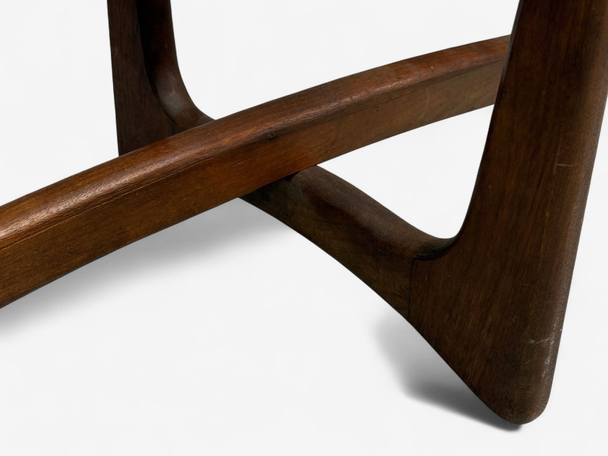 Adrian Pearsall, Walnut, Glass, Coffee Table, United States, 1960s