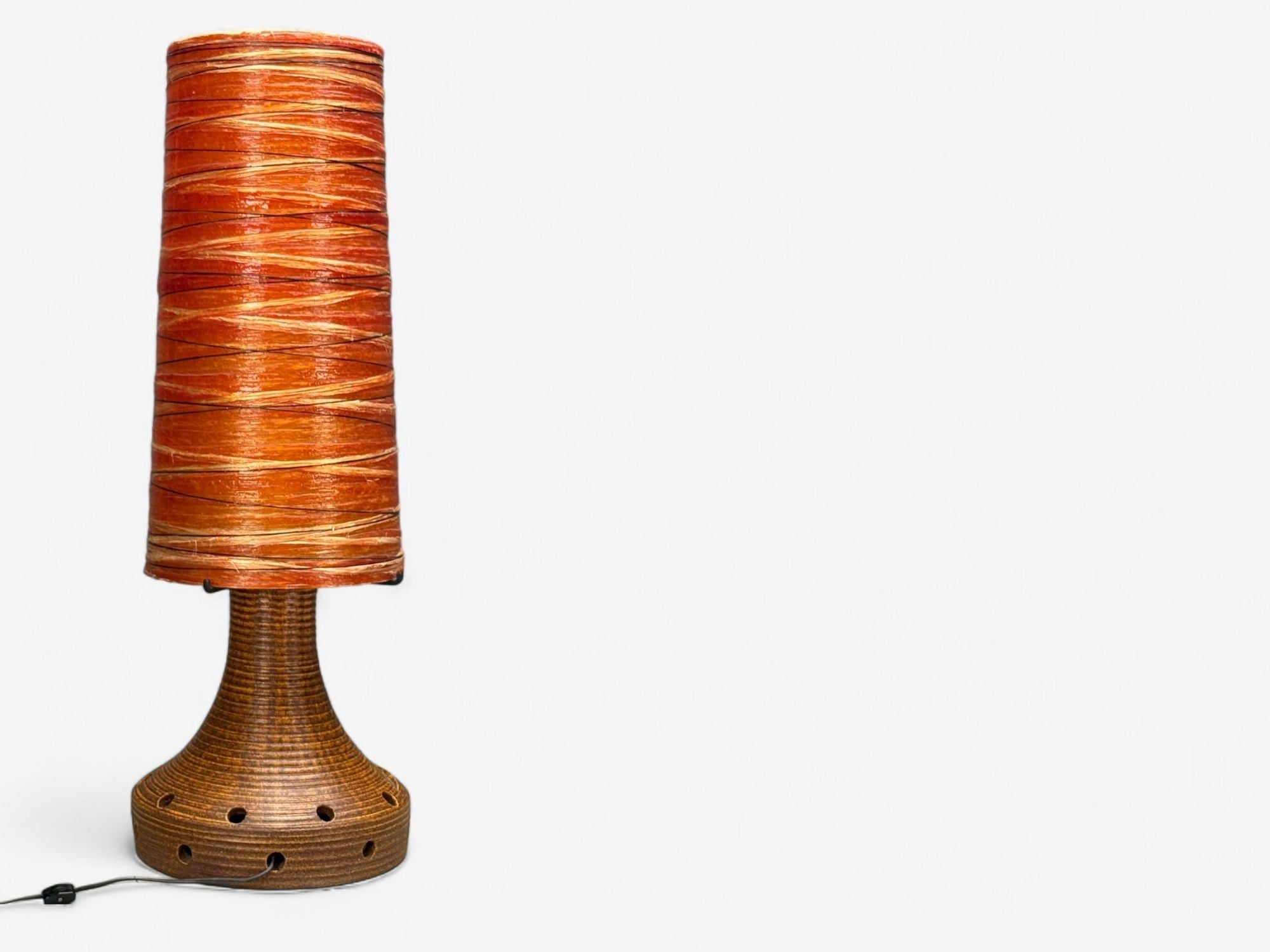 Accolay, Ceramic, Stained Glass, Spun Resin, Floor Lamp, France, 1955