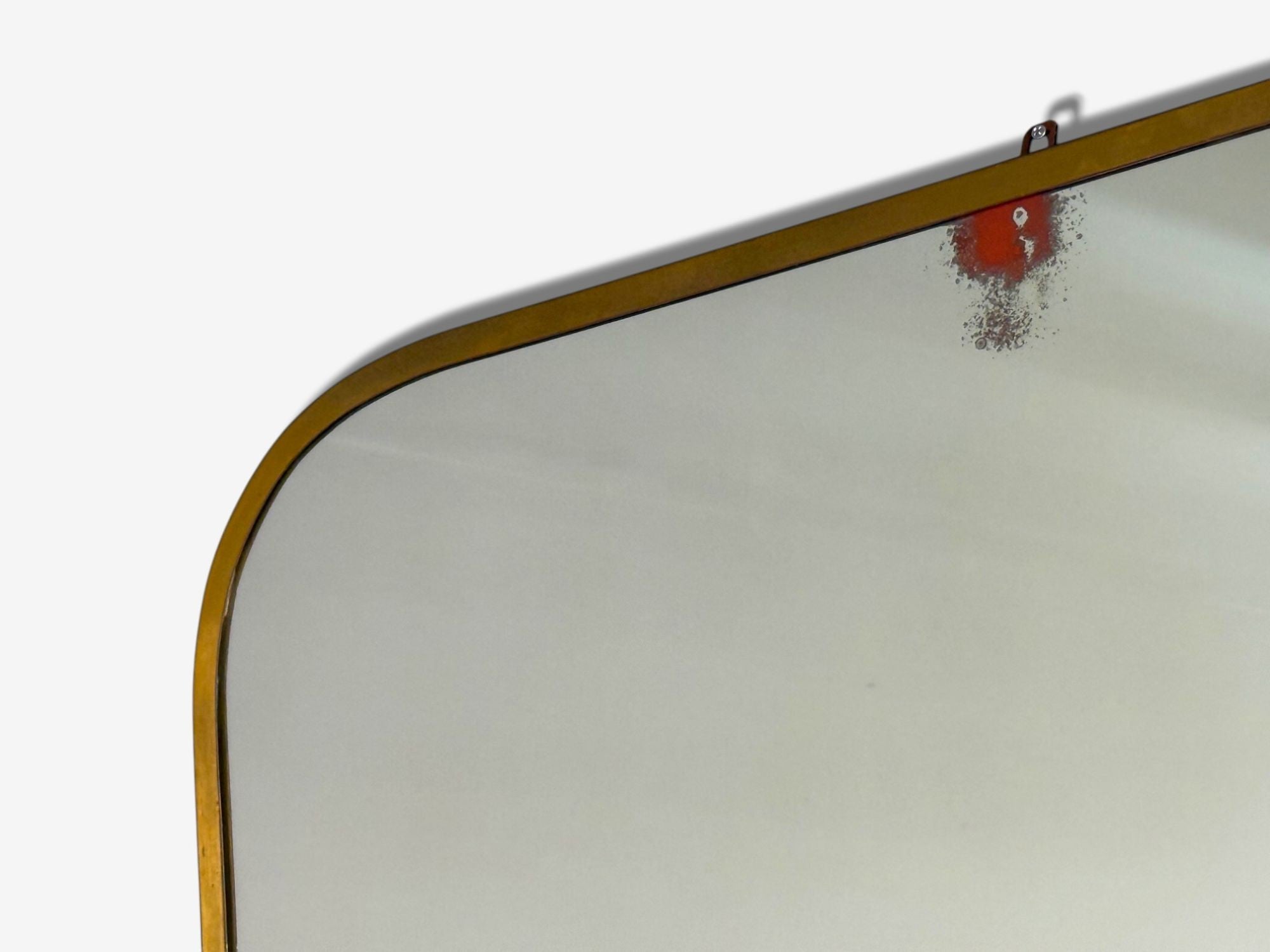 Italian Modern, Cherrywood, Glass, Console with Mirror, Italy, 1950s