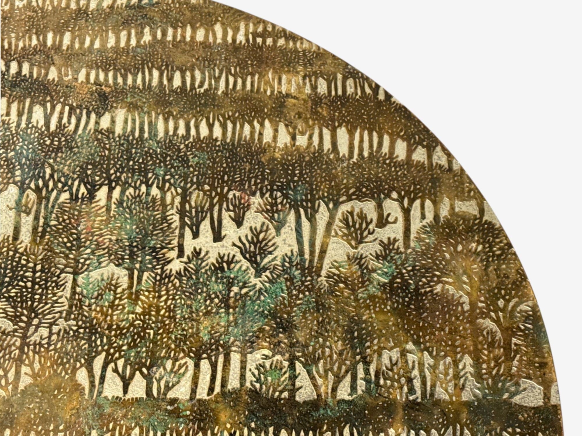Philip & Kelvin LaVerne, Bronze, Eternal Forest Coffee Table, USA, 1960s