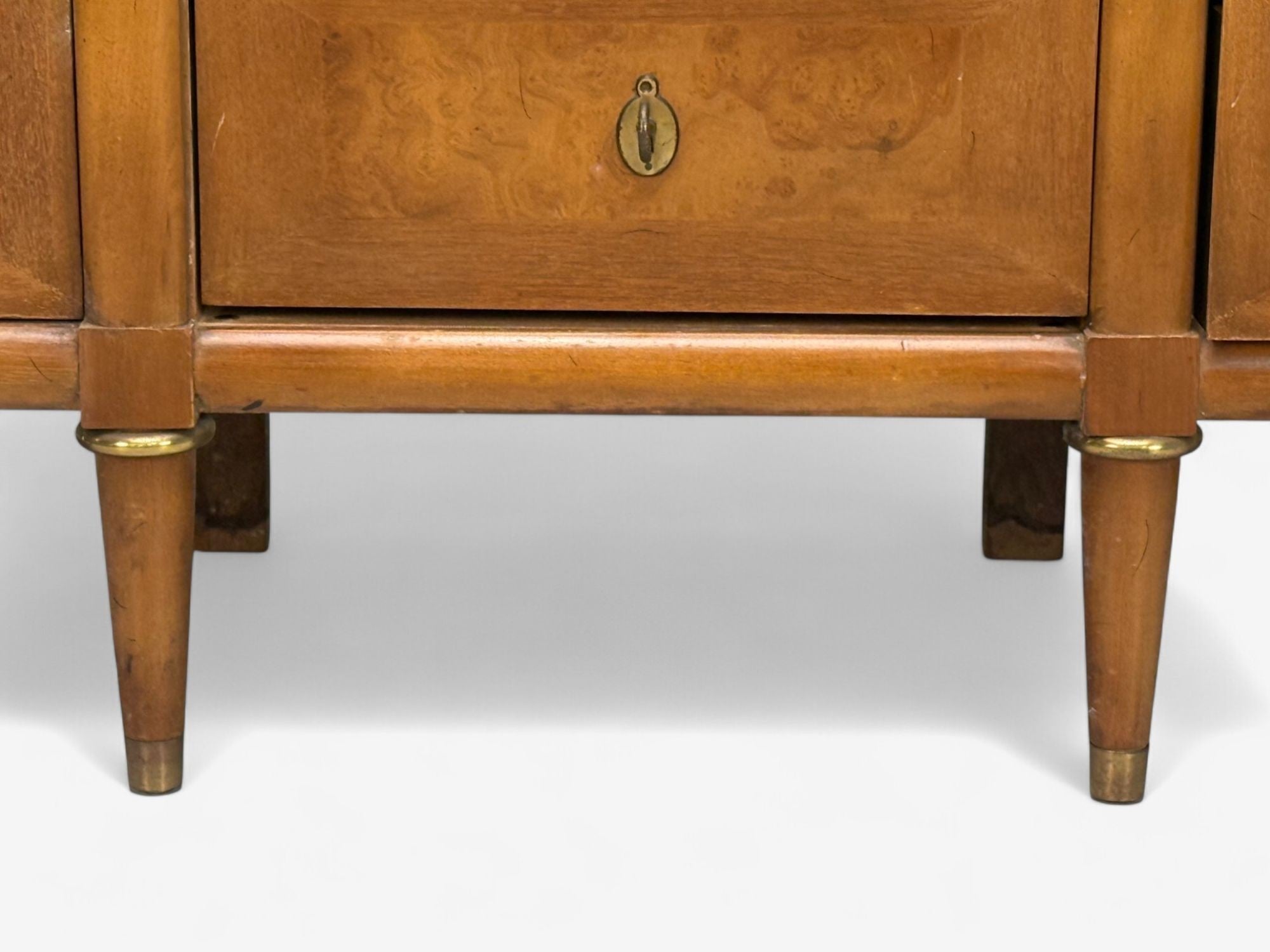 American of Martinsville, Walnut, Travertine, Sideboard, USA, 1960s