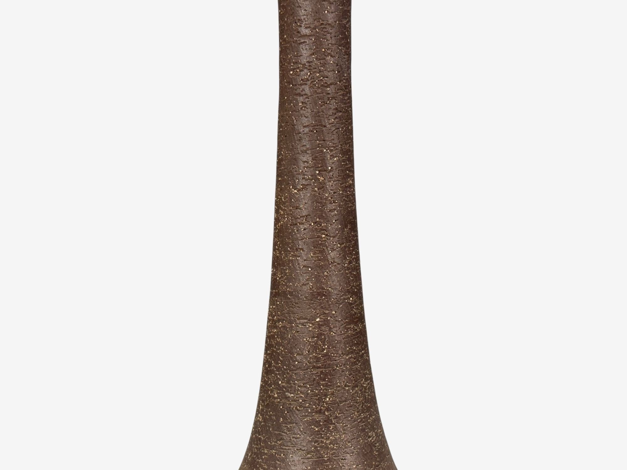 Michael Andersen & Søn, Brown Stoneware, Large Table Lamp, Denmark, 1960s