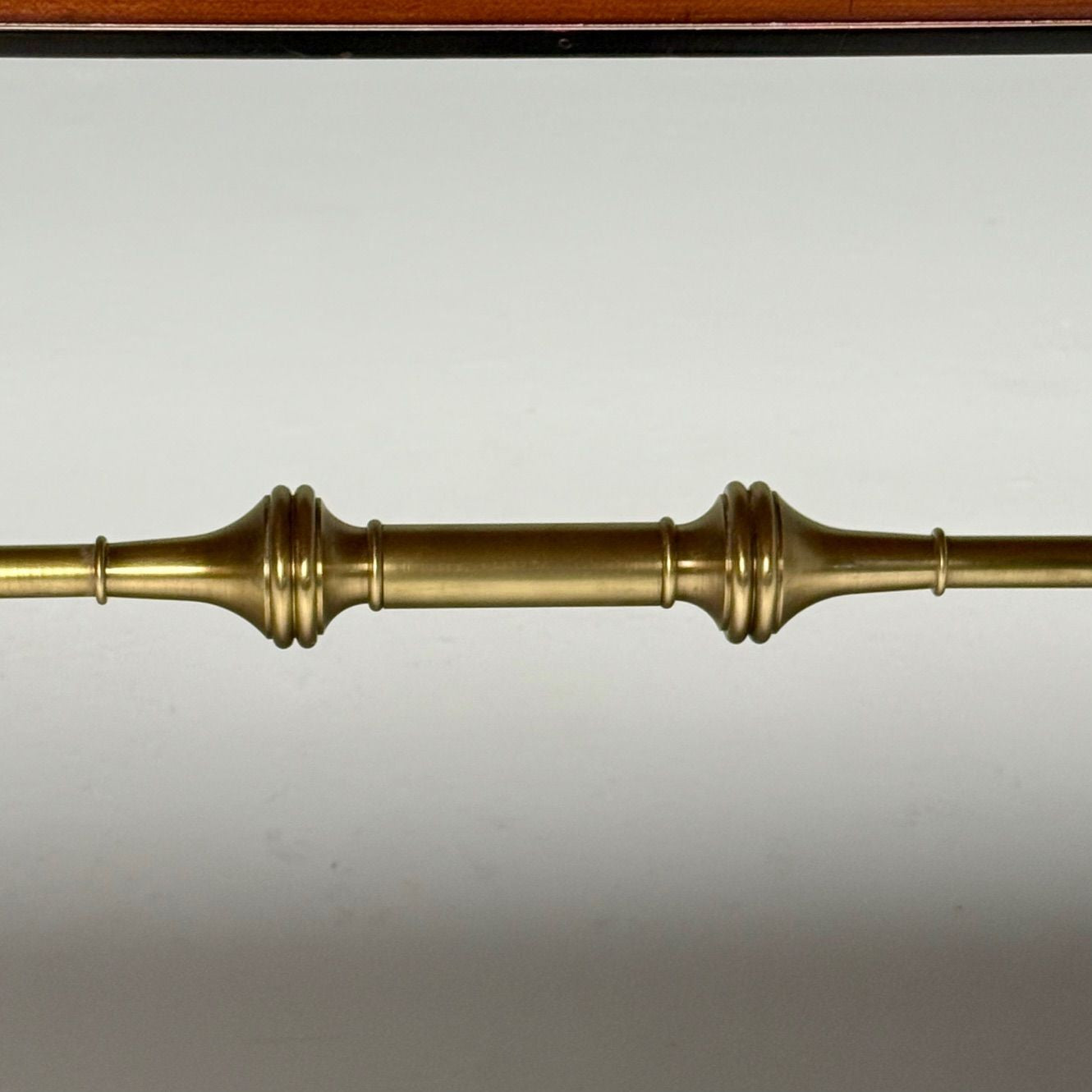 Kittinger, English Regency, Campaign Desk, Rosewood, Satinwood, Brass, USA 1950s