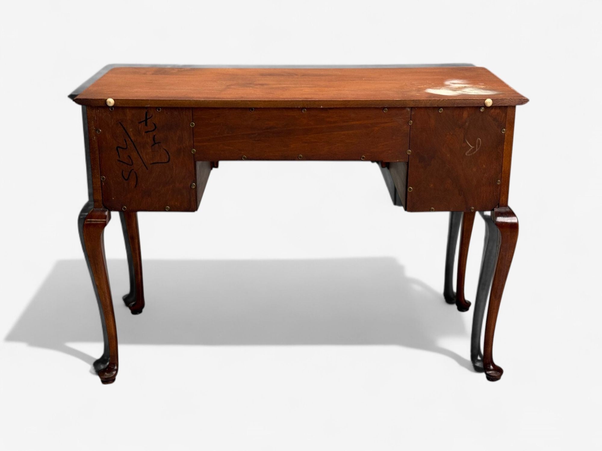 Queen Anne, Mahogany, Brass, Writing Desk, England, 1900s