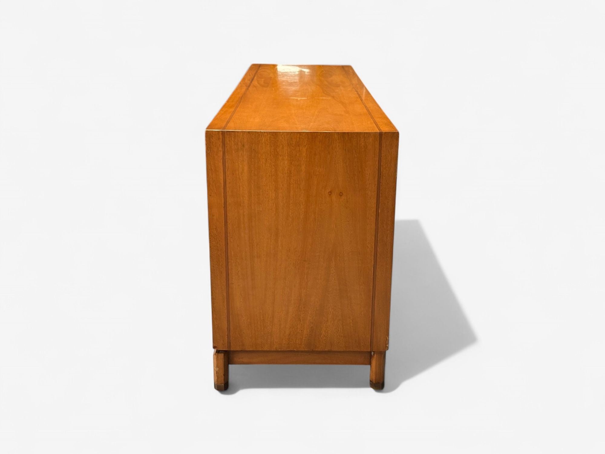 Kent Coffey, American Modern, Walnut, Brass, Dresser, USA, 1960s