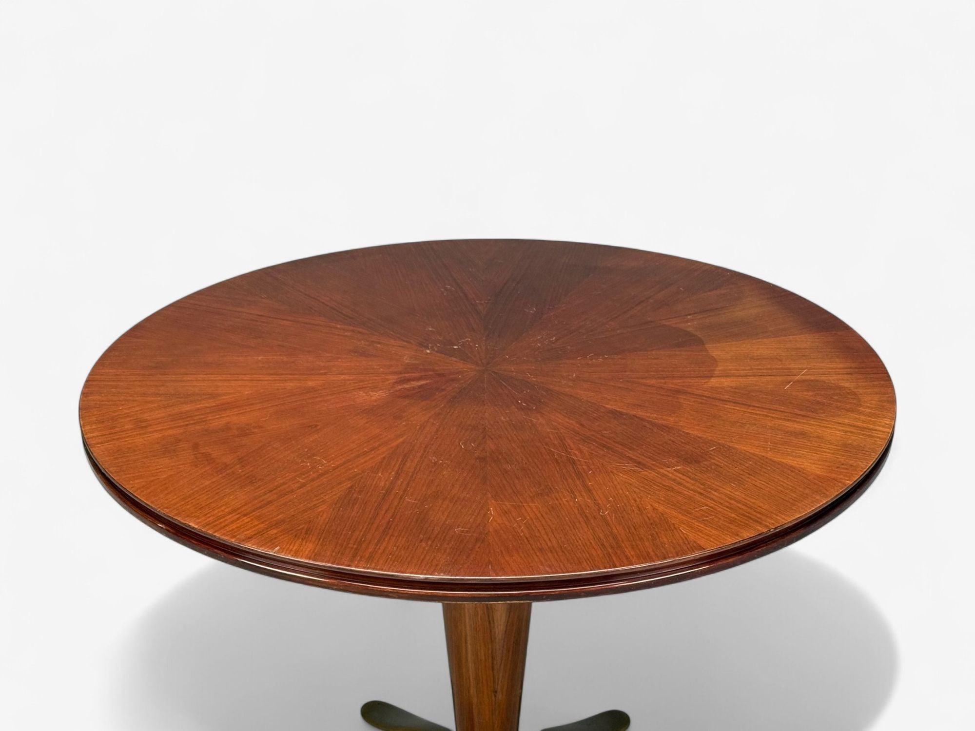 Paolo Buffa, Mahogany, Bronze, Center Table, Italy, 1940s