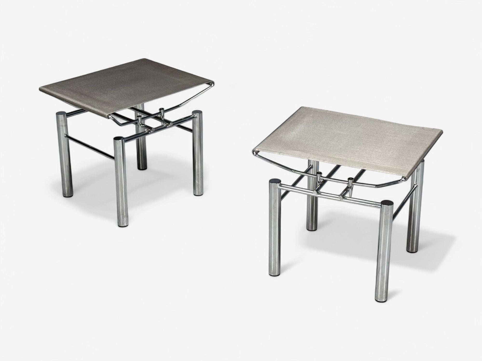 Hans Ullrich Bitsch, Chrome Plated Steel, Aluminum, Stool, Germany, 1980s