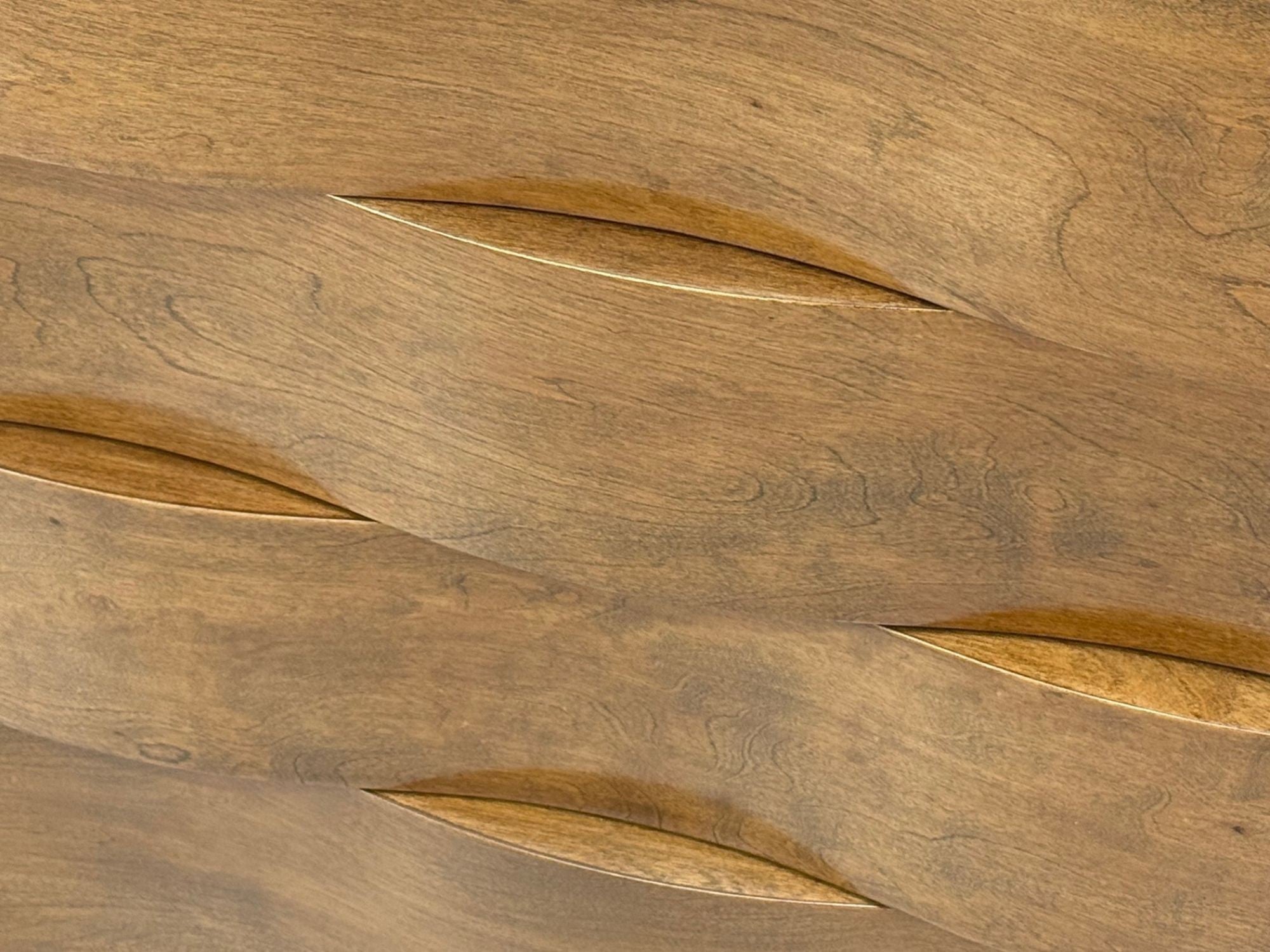 Edmond J Spence, Swedish Modern, Maple, Rare Wave Dresser, 1950s