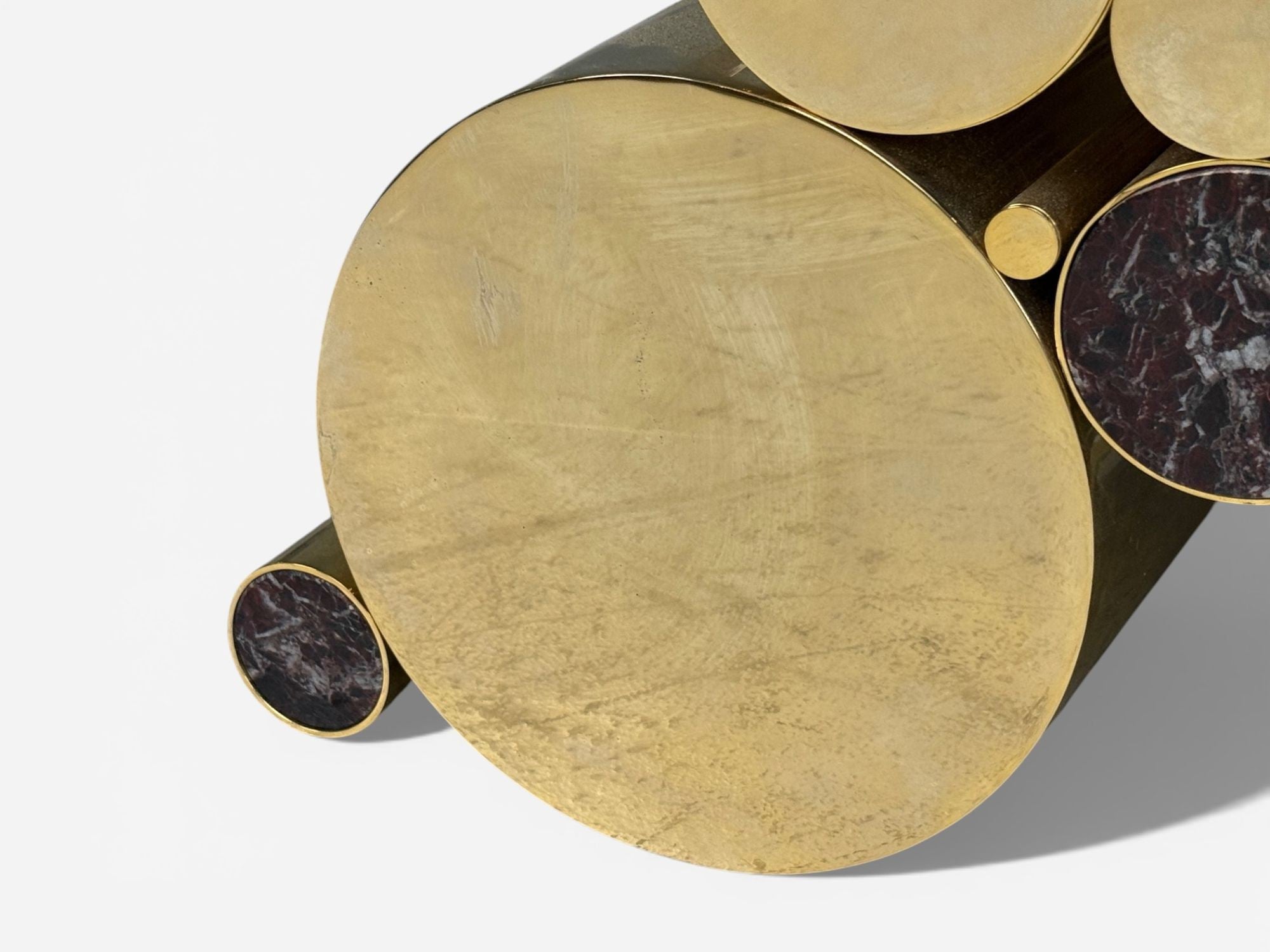 Malabar, Polished Brass, Marble, Wanderlust Console, Portugal, 21st c.