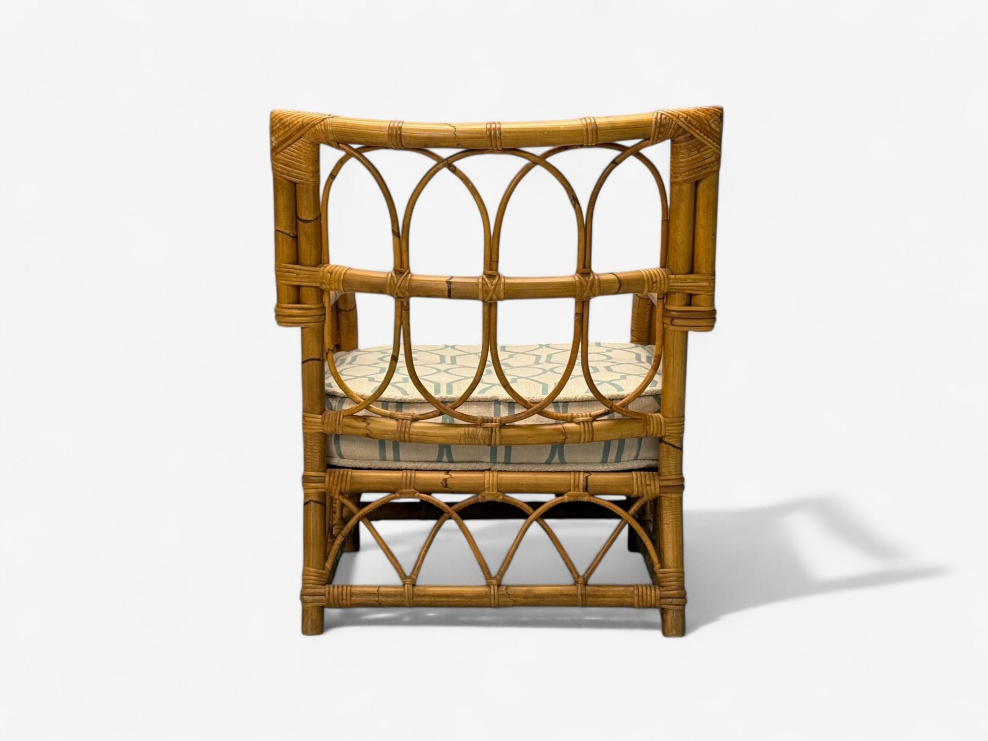 Bielecky Brothers, Modern, Single Lounge Chair, Cane, Bamboo, USA, 21st C.