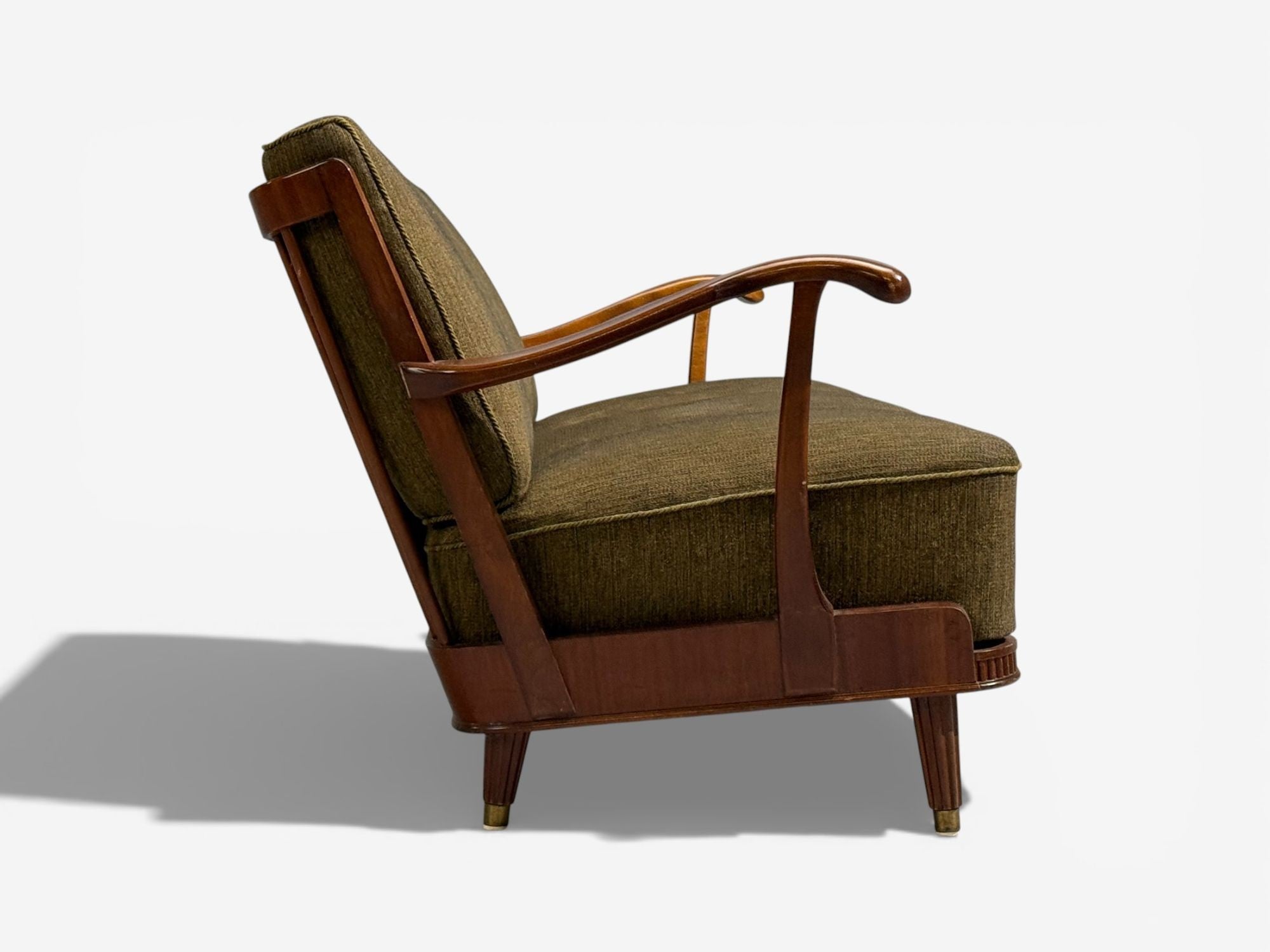 Svante Skogh, Sofa, Beech, Fabric, Sweden, 1940s