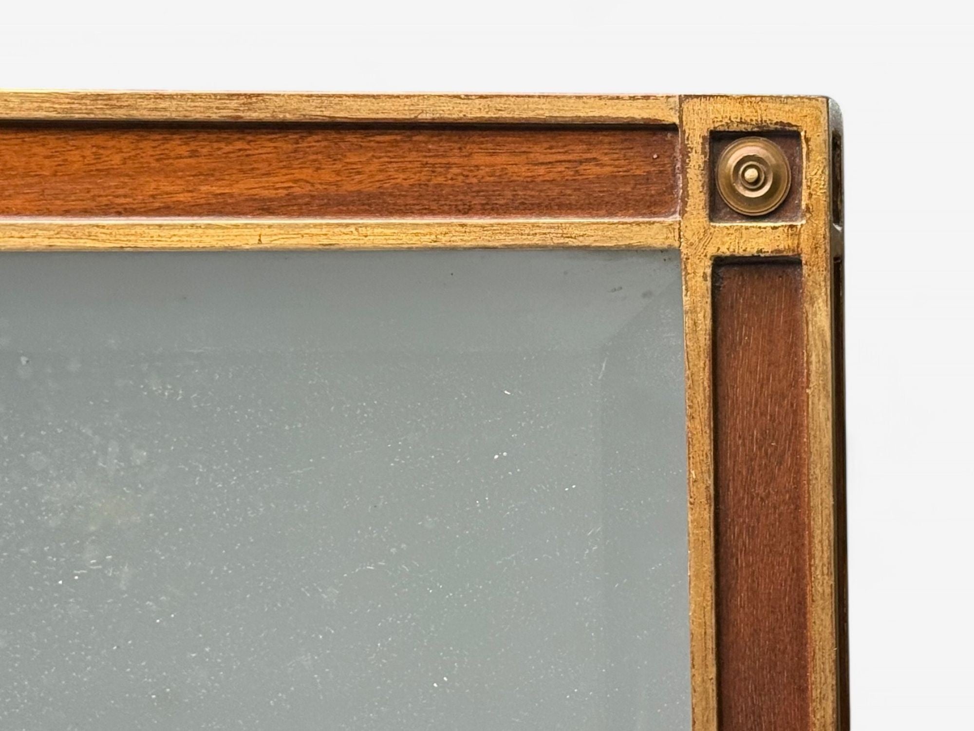 Maison Jansen, Hollywood Regency, Vanity Mirror, Mahogany, Glass, France, 1940s