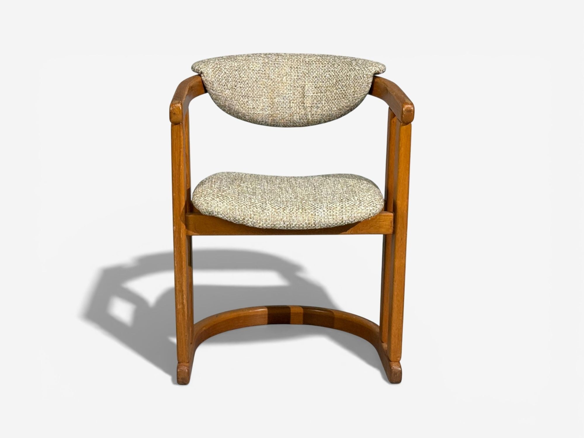 German Modern, Occasional Chairs, Tweed, Beech, Germany, 1960s