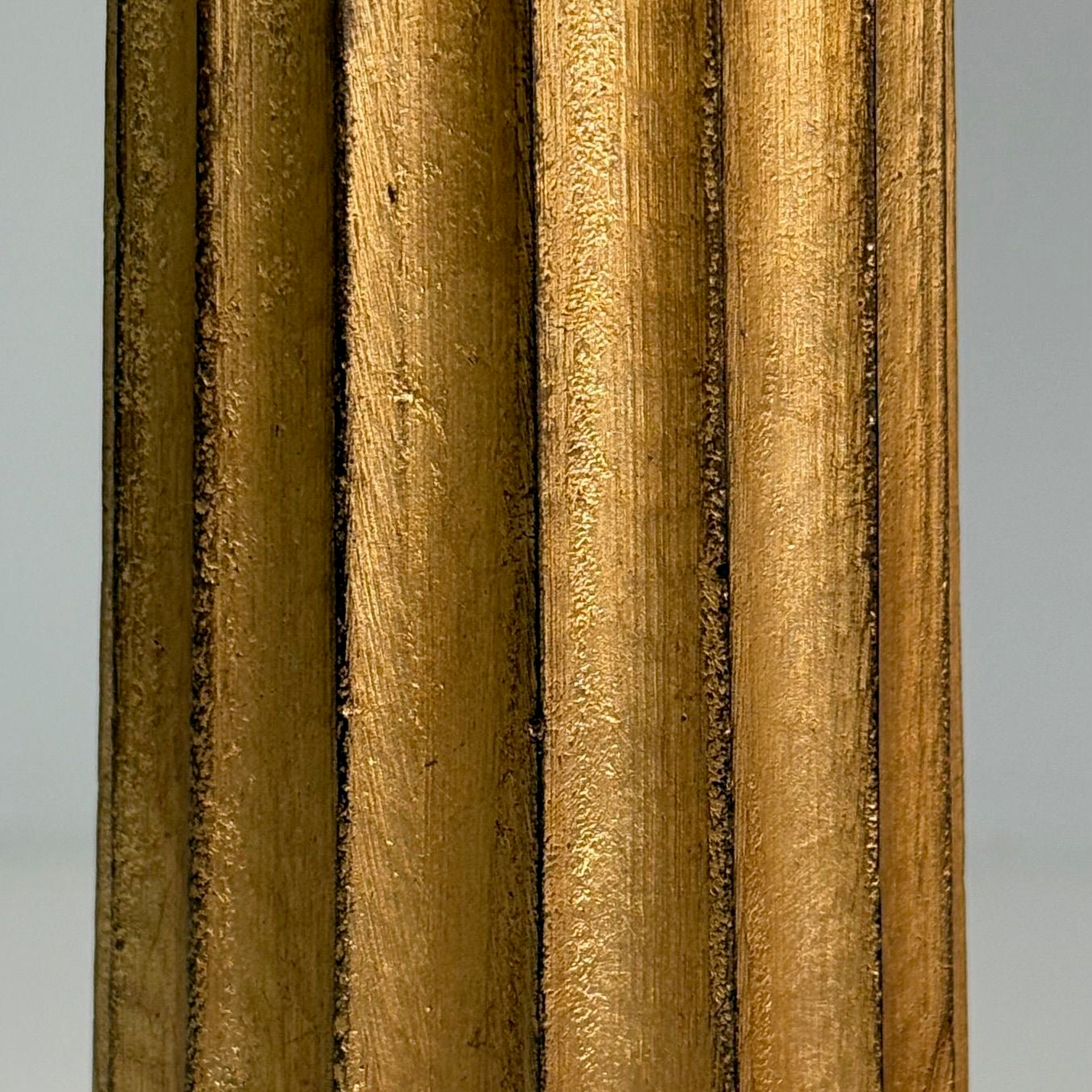 Hollywood Regency Style, Fluted Table Lamps, Gilt Metal, Silk, USA, 21st C.
