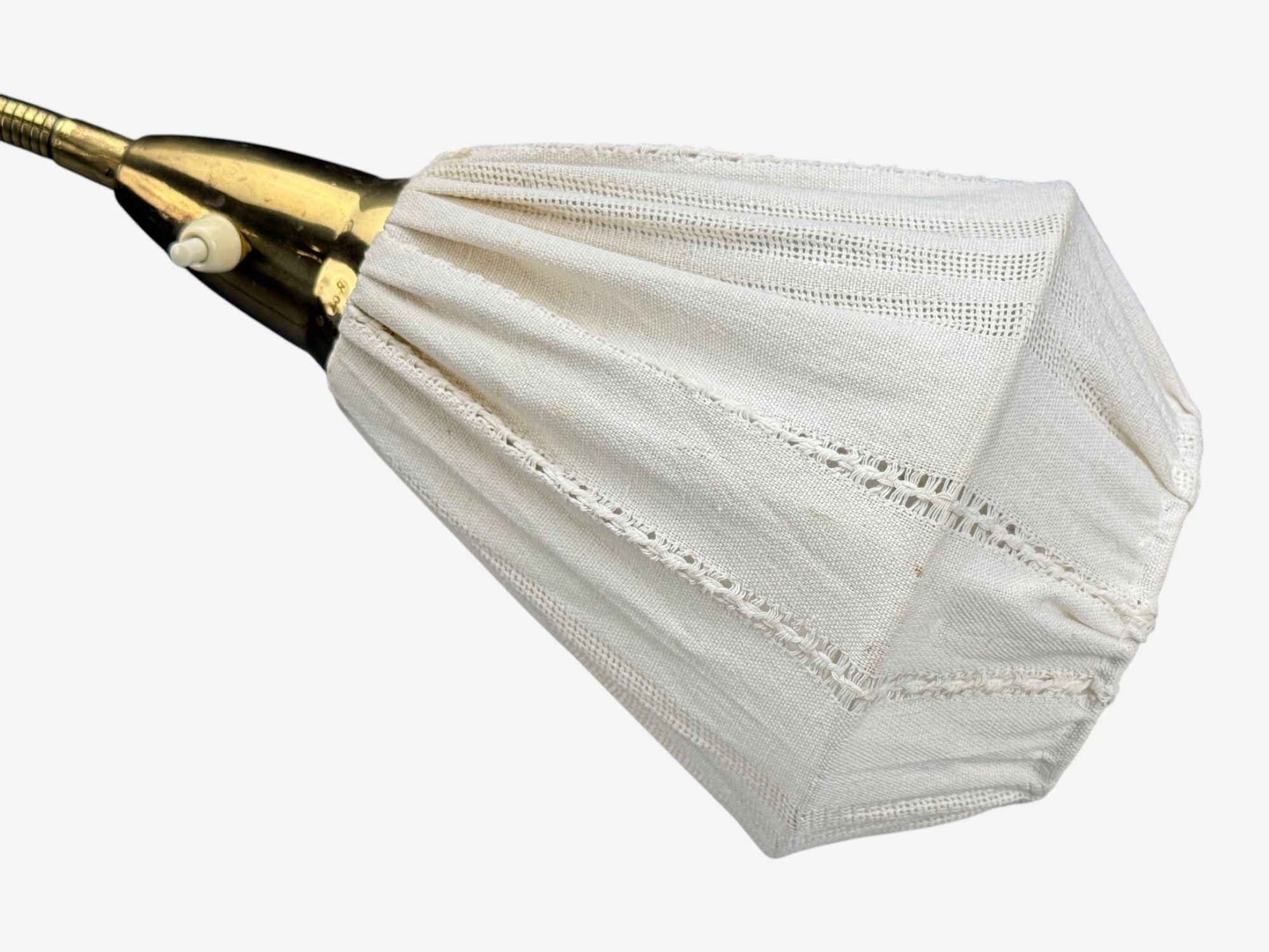 Eskilstuna Elektrofabrik, Floor Lamp, Laqcuered Metal, Brass, Sweden, 1960s