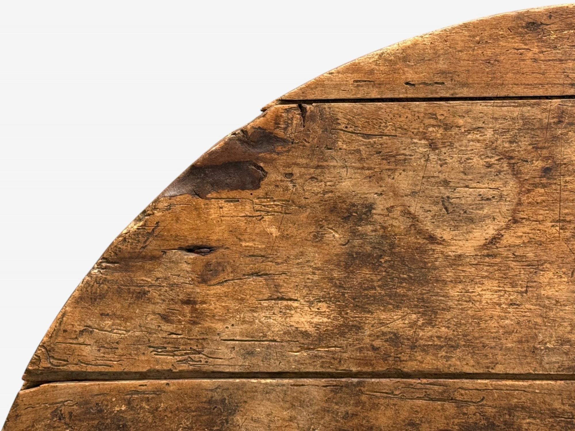 French Provincial, Wood, Wine Tasting Center Table, France, 19th C.