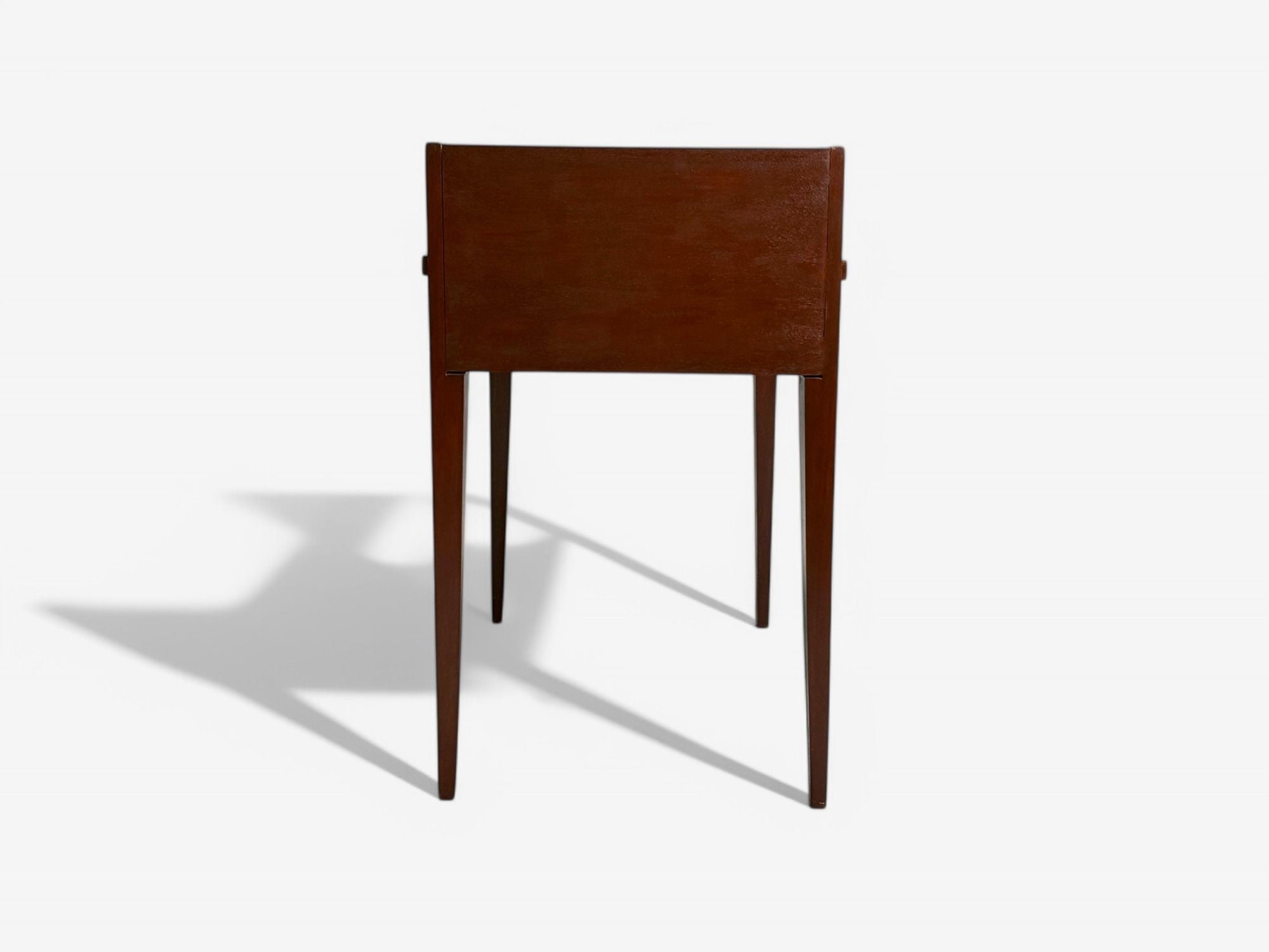 Eugene Printz, French Art Deco, Mahogany, Rare Asymmetric Desk, France, c. 1925