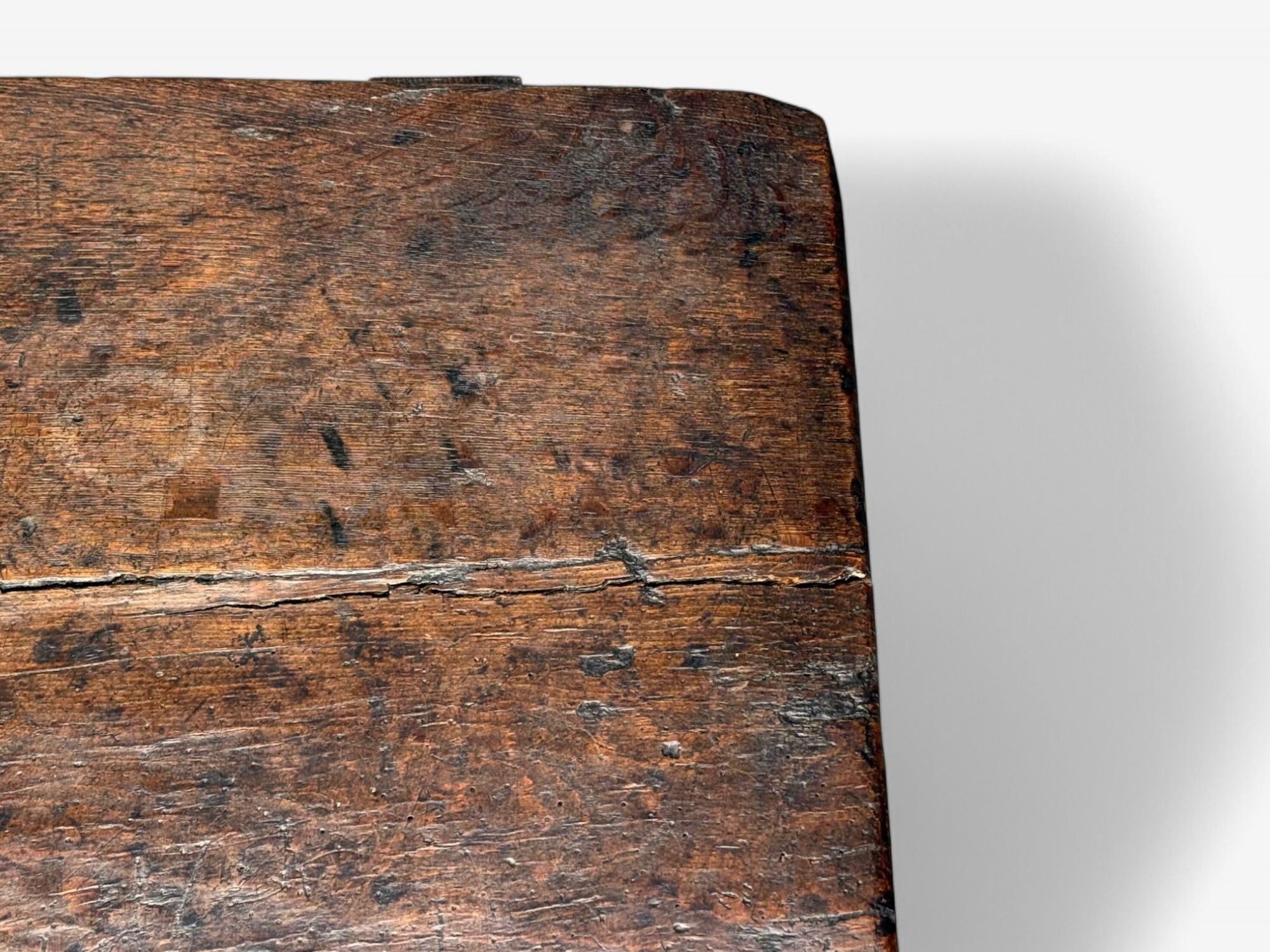 Baroque, Continental, Oak, Rustic Side Table, 17th C.