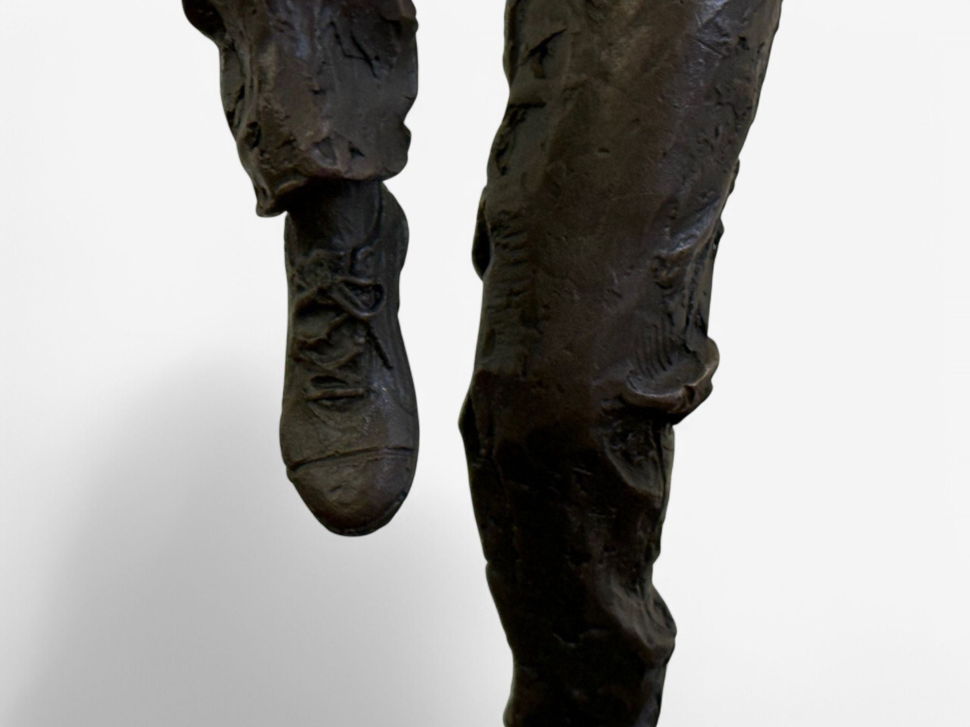 Mid-Century Modern, Bronze, Table-Top Sculpture, Break-dancer Statue, USA, 1980s