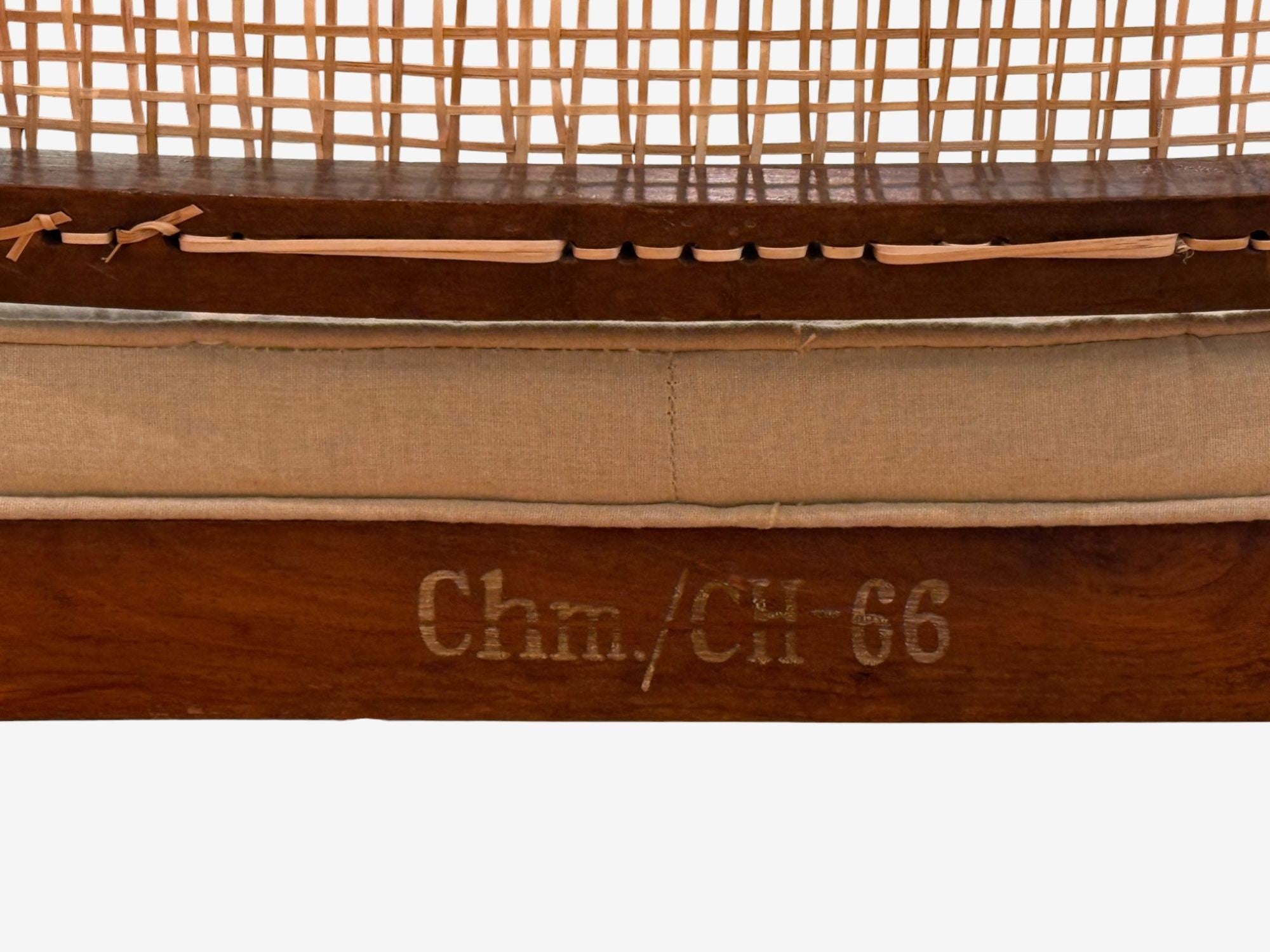 Pierre Jeanneret, Teak, Cane, Four Floating Back Chairs, Chandigarh, 1960s