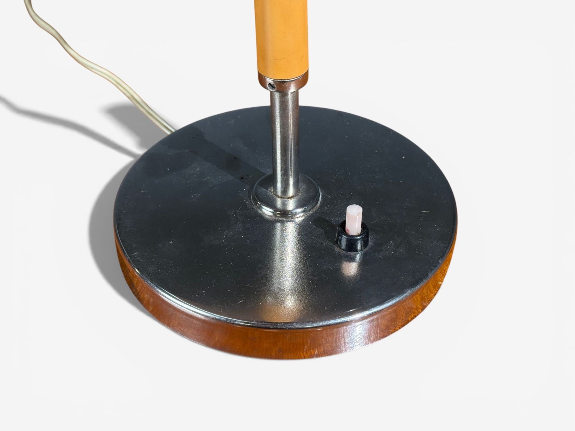 Swedish Art Deco, Table Lamp, Chrome, Plastic, Sweden, 1930s