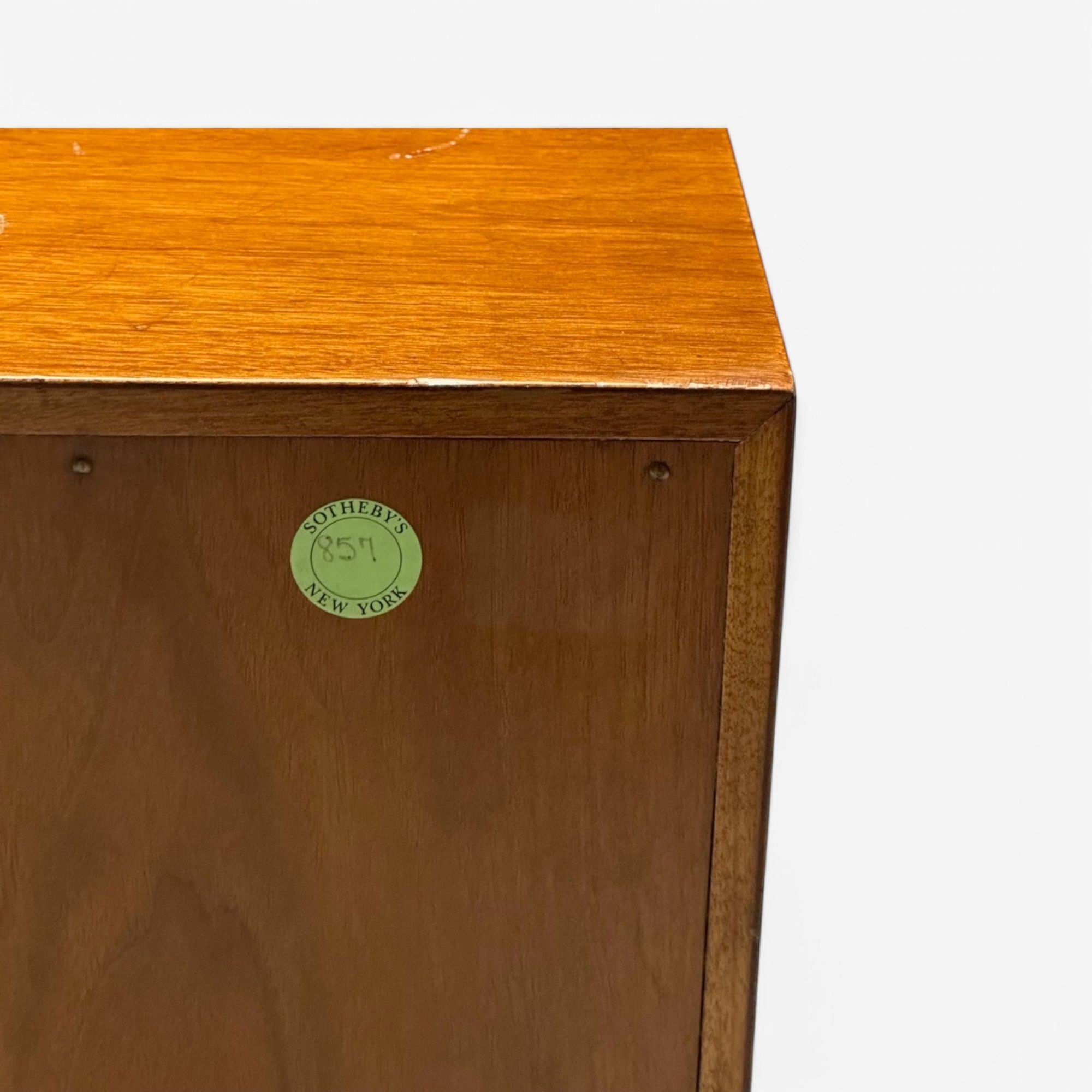 T.H Robsjohn-Gibbings, Widdicomb, Walnut, Cane, Brass, Cabinet, USA, 1950s