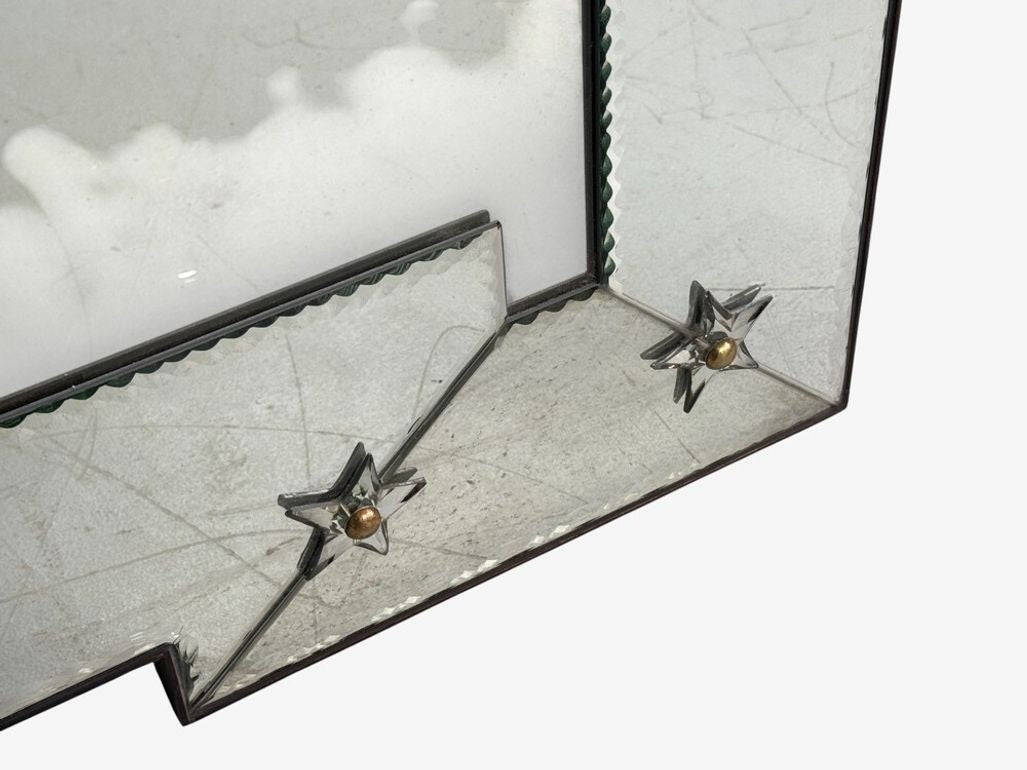 Art Deco Style, Antique and Beveled Glass, Venetian Wall Mirrors, 21st C.