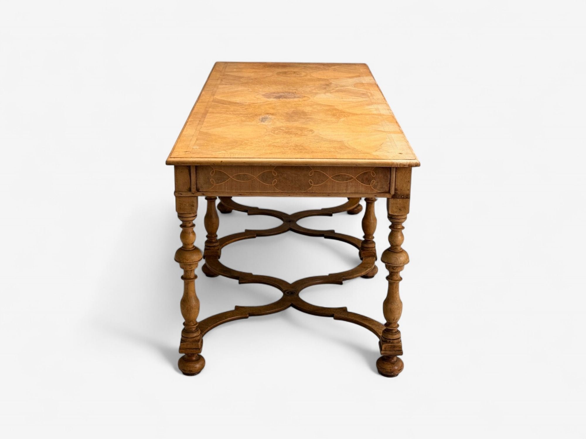 Gustavian, Bleached Wood, Barley Twist Table, Europe, 18th/19th c.