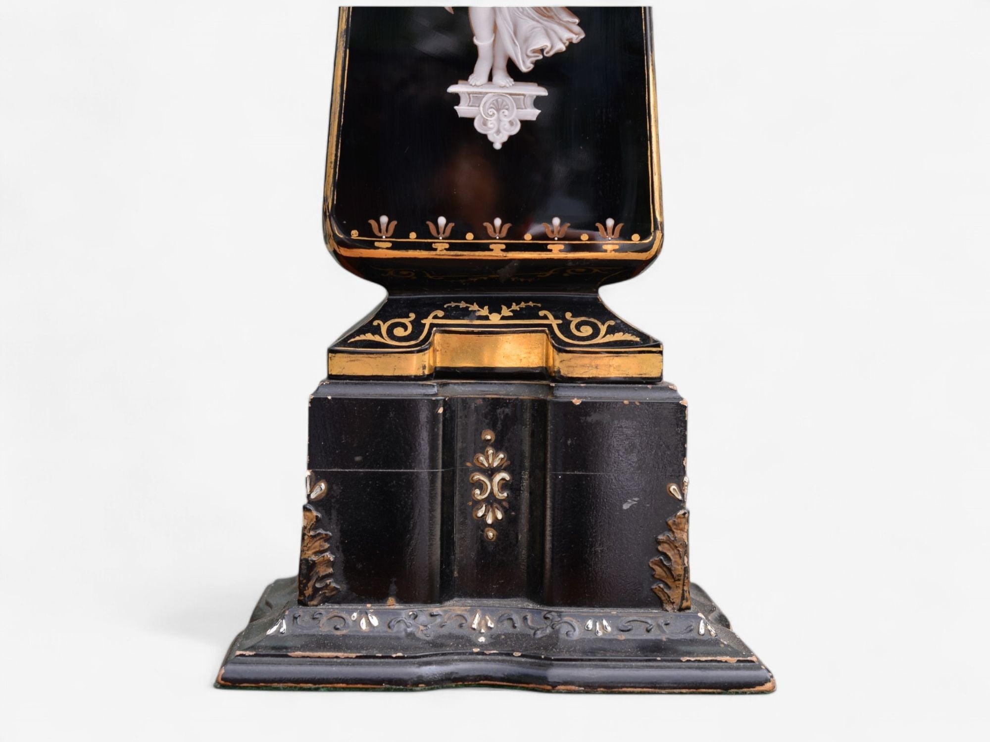 Hollywood Regency, Opaline, Bronze, Painted Table Lamps, France, 1920s