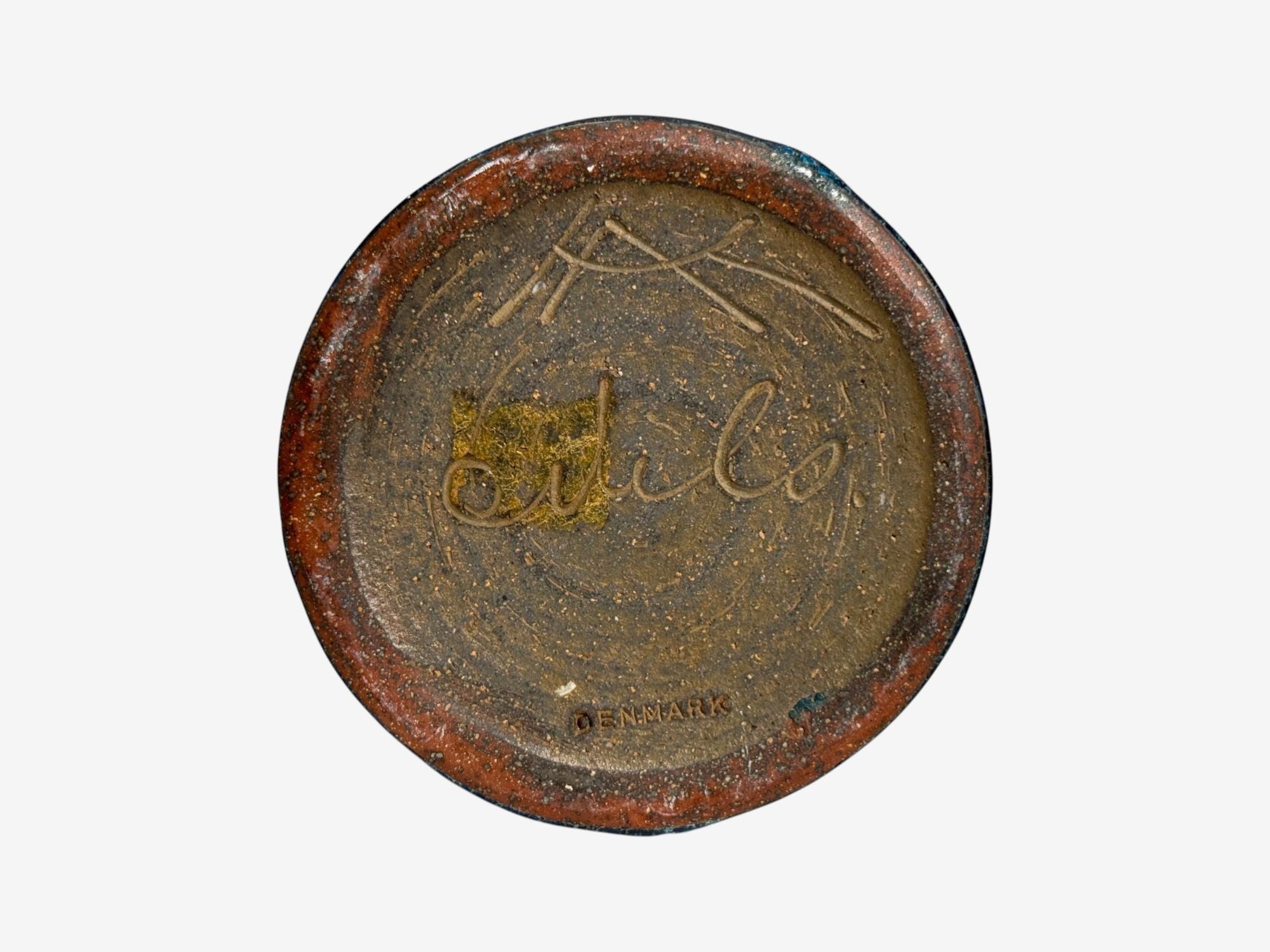 Nils Kähler, Small Table Lamp, Brown Stoneware, Denmark, 1950s