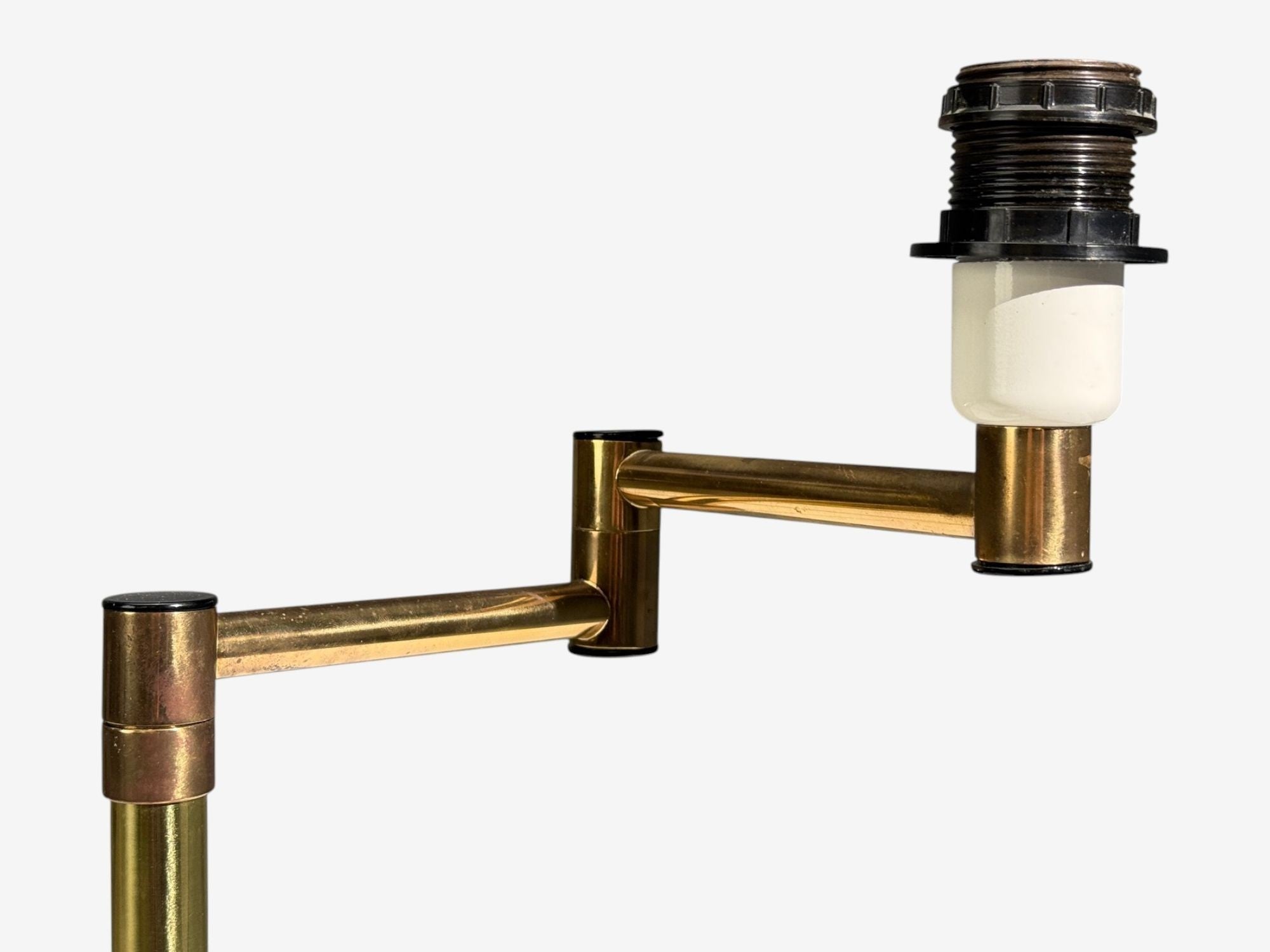 Fagerhults, Articulating Desk Lamp, Brass, Sweden, 1960s