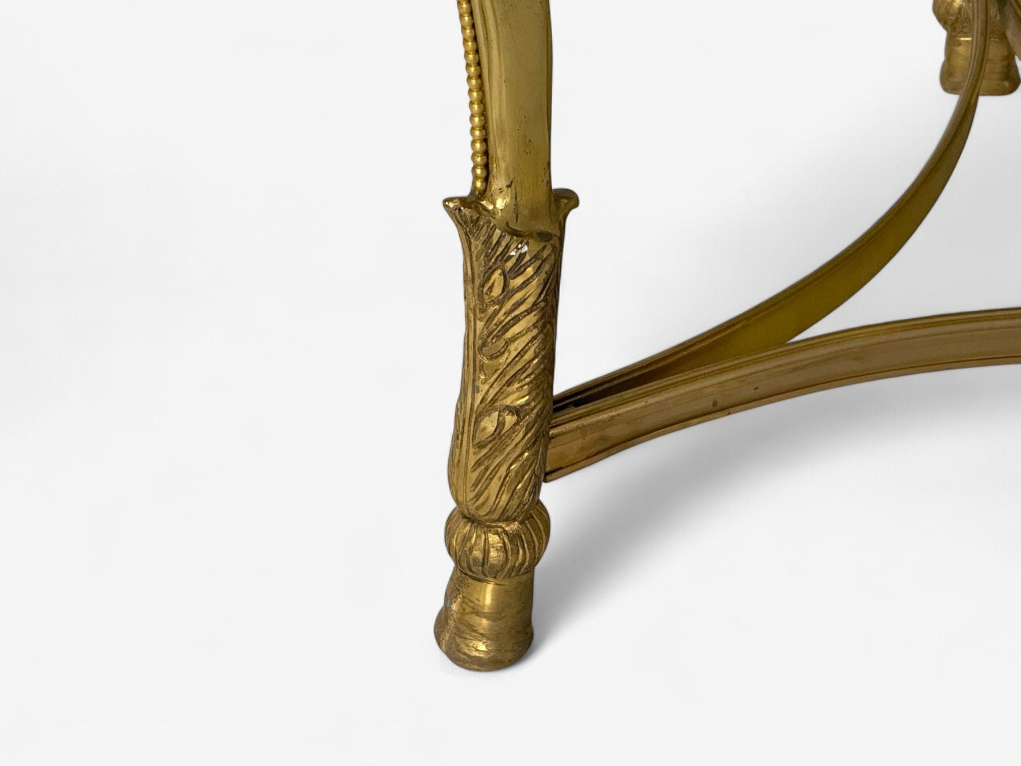 Louis XVI Style, Hollywood Regency, Bronze, Green Marble, Gueridons, 20th c.