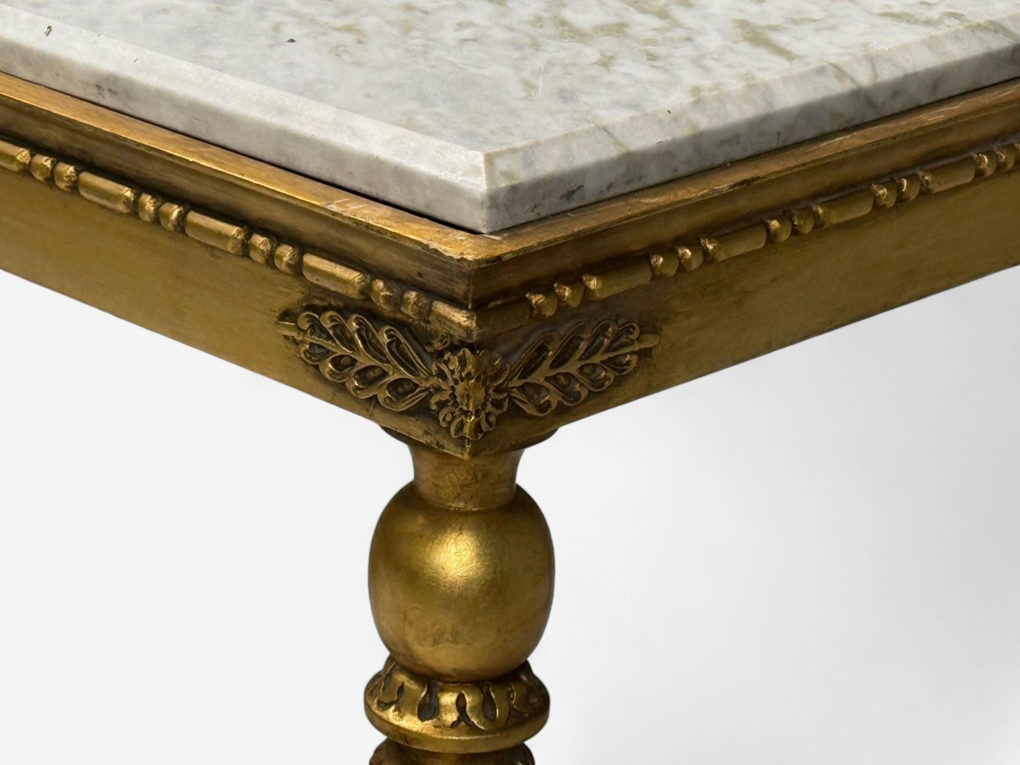 Swedish Neoclassical Style, Giltwood, Marble, Console Tables, Sweden, 20th c.