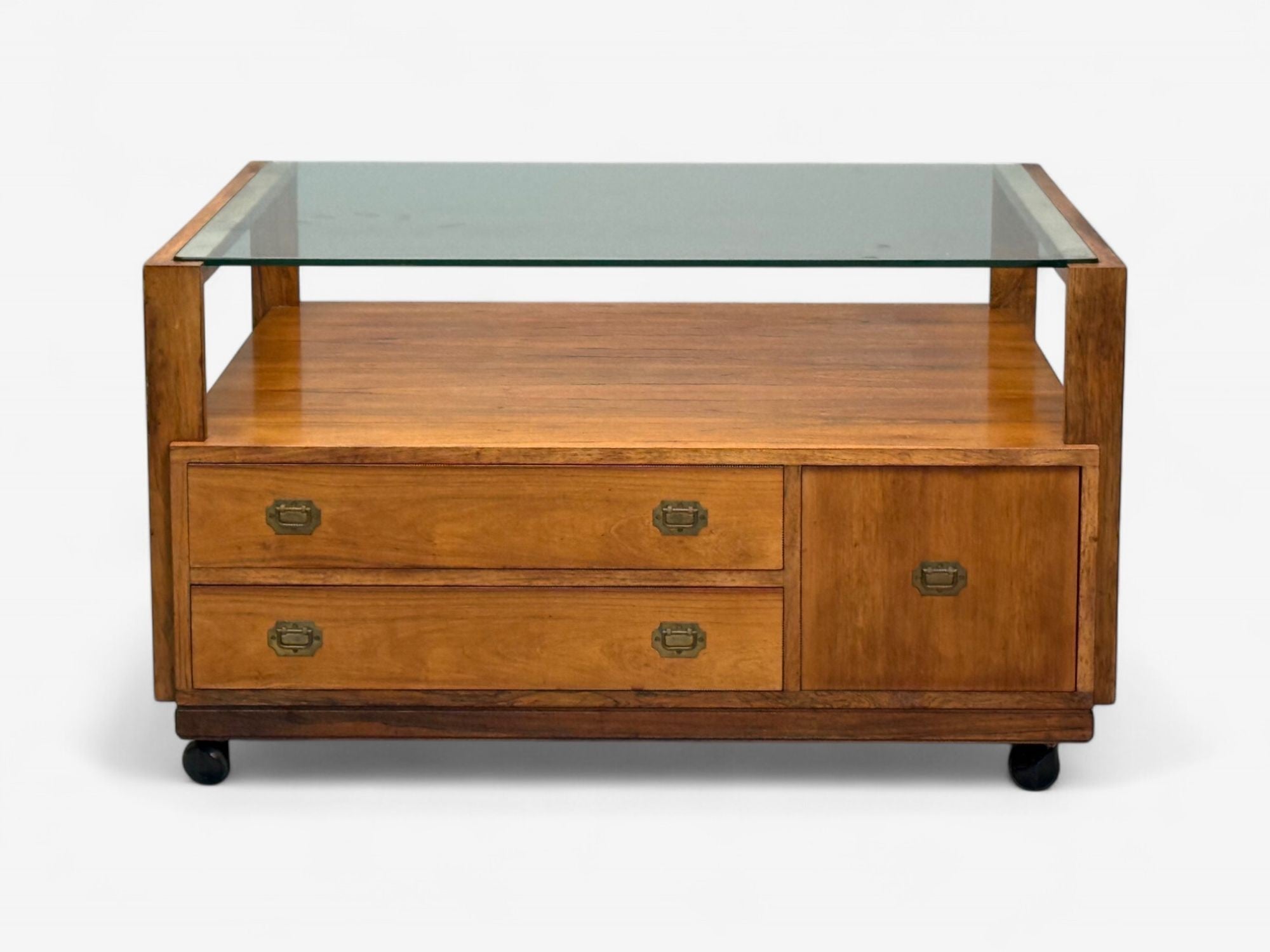 Henning Korch, Danish Modern, Rosewood, Rolling Coffee Table, Denmark, 1960s