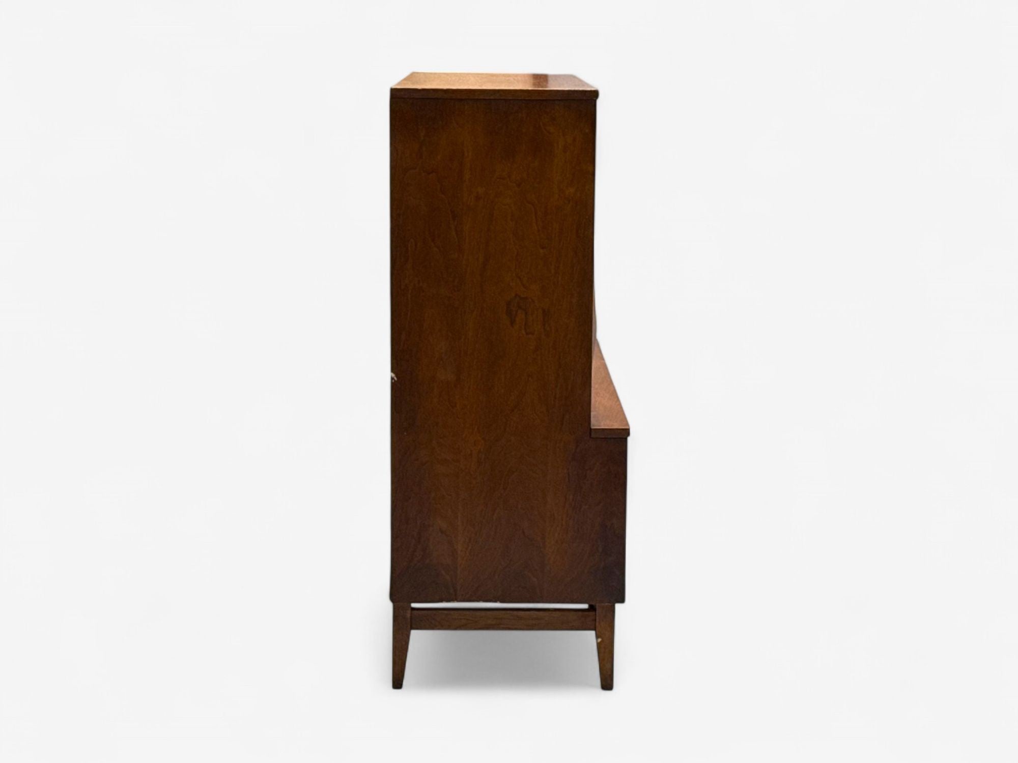 Broyhill Brasilia, Mid-Century Modern, Walnut, Brass, Highboy, USA, 1960s