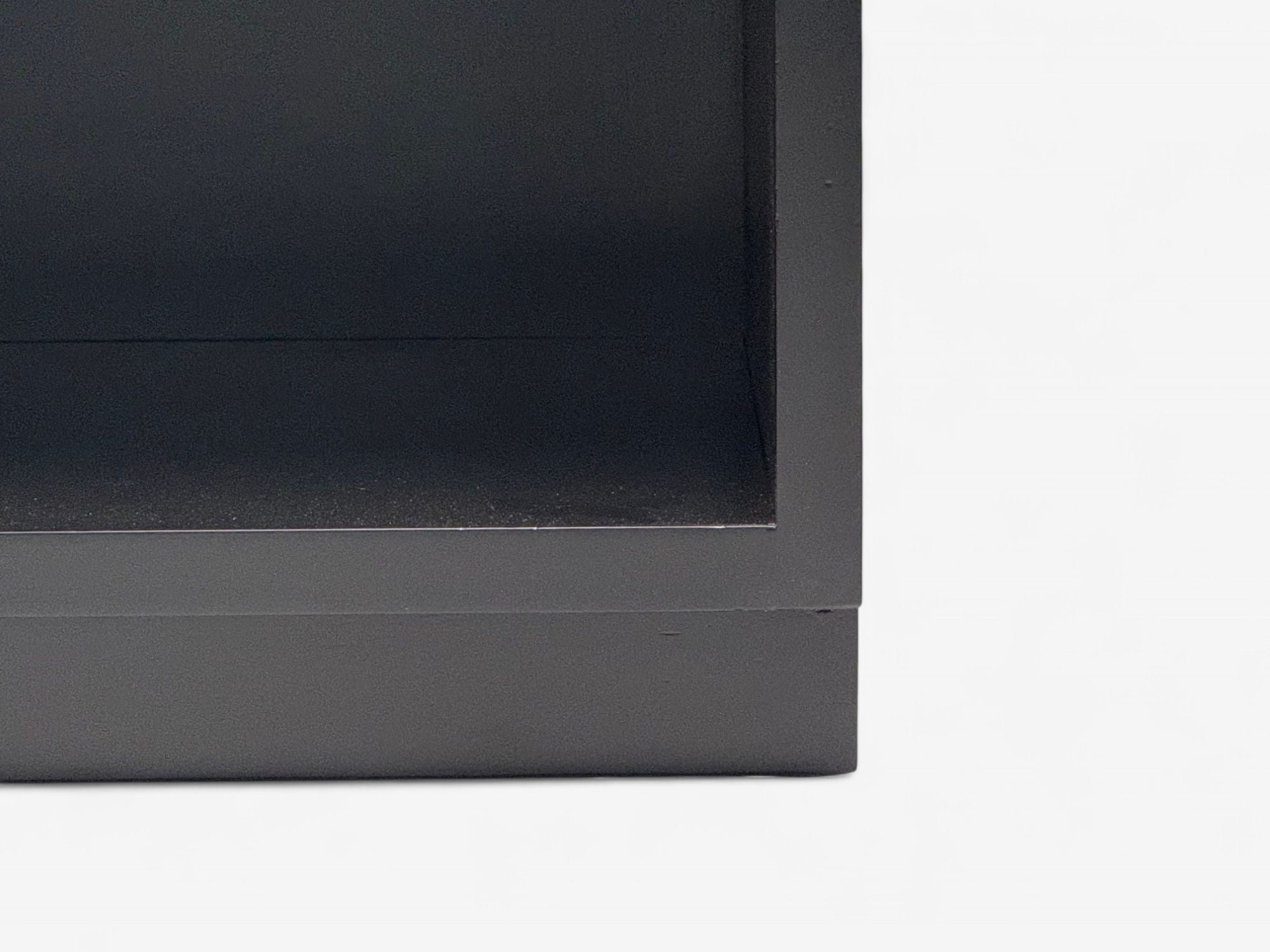 Henredon, Mid-Century Modern, Black Lacquer, Campaign Nightstands, 1960s