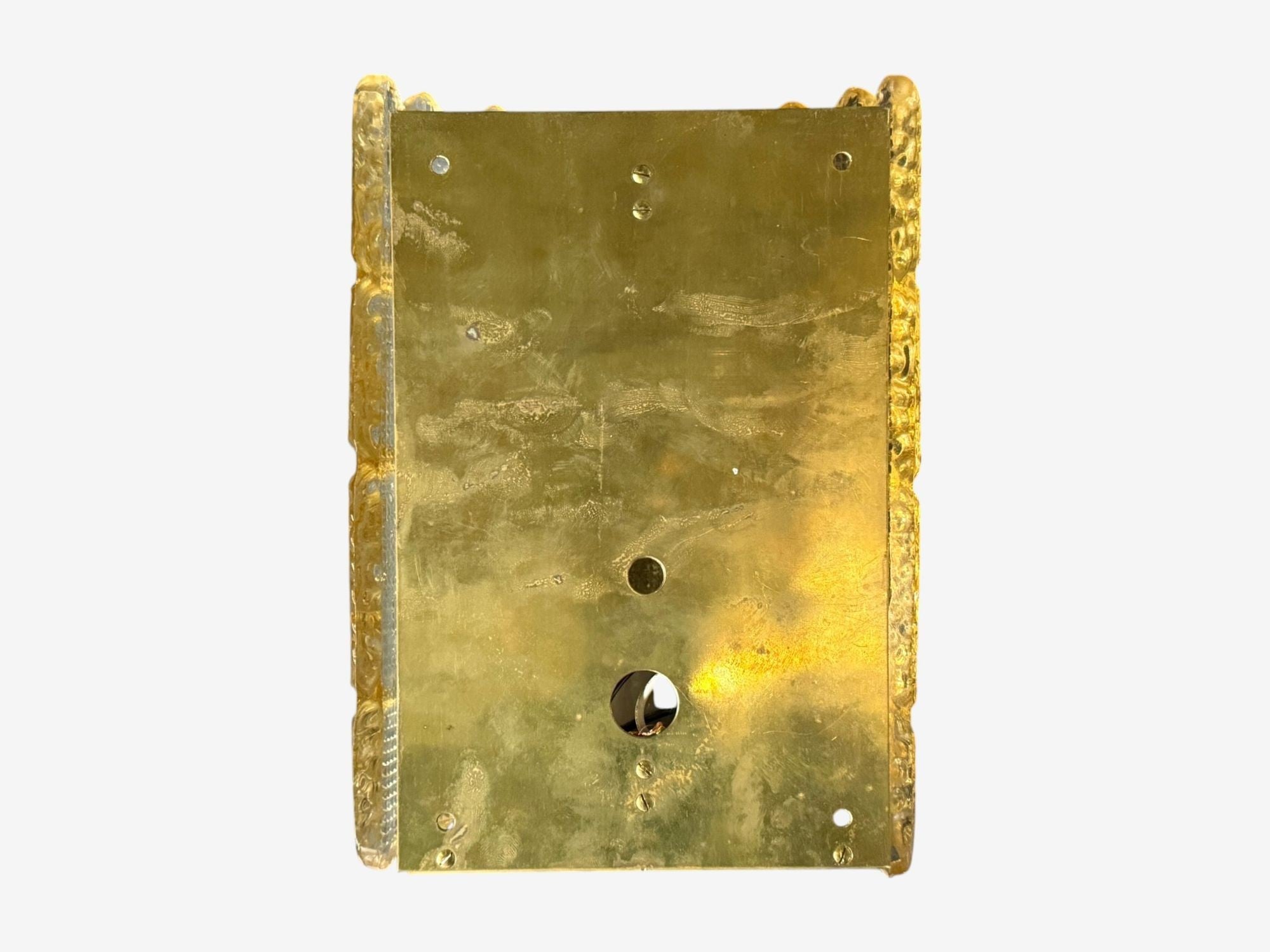 Orrefors, Swedish Modern, Brass, Glass, Wall Light, Sweden, 1960s