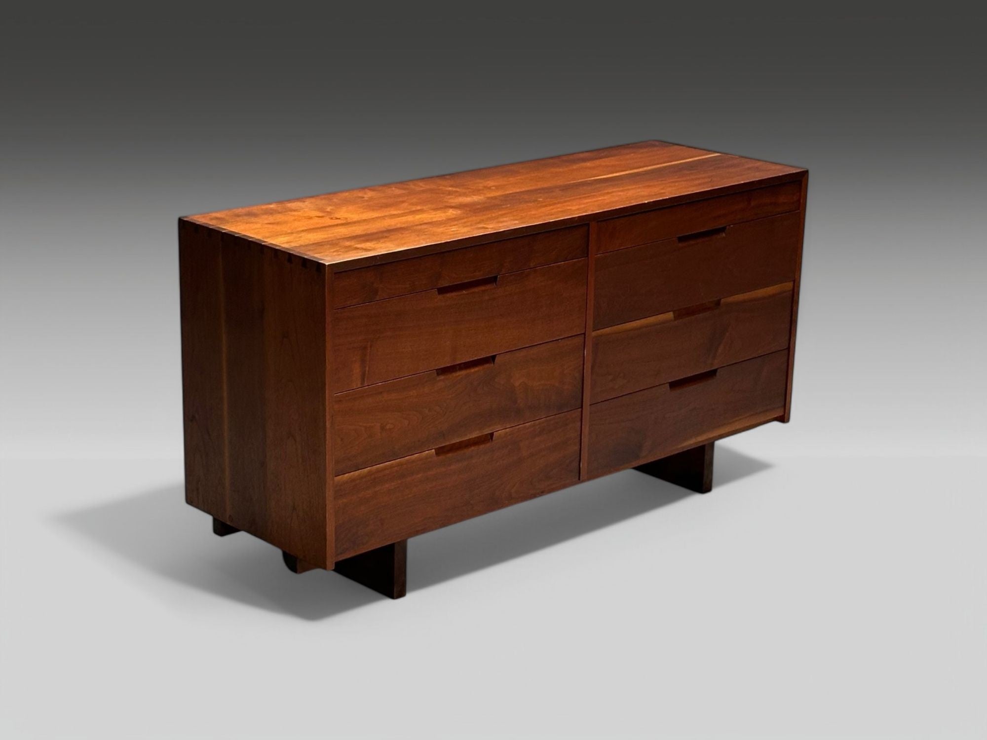 George Nakashima, Mid-Century Modern, Sap Walnut, Rare Nightstand, USA, 1957