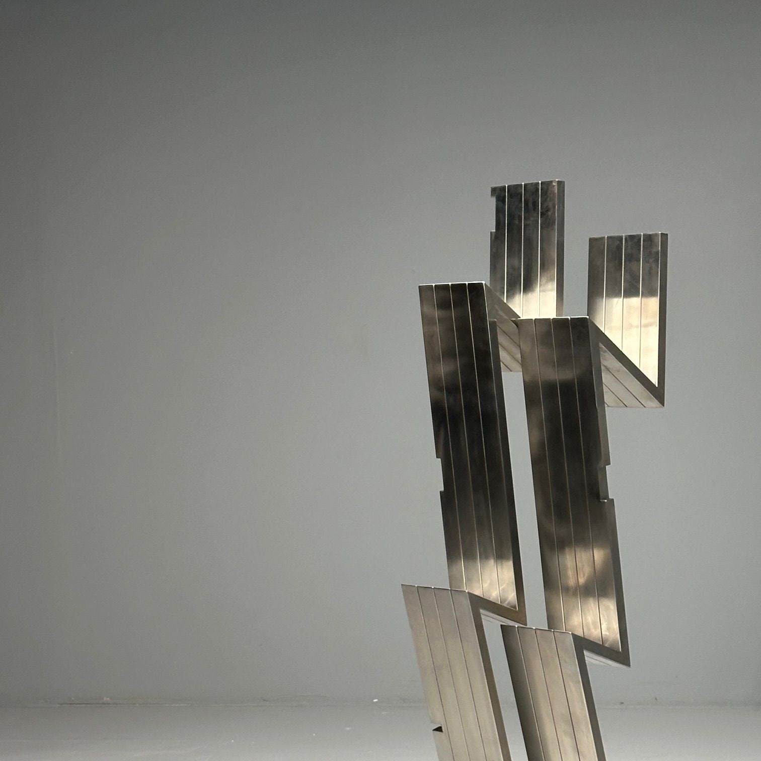 Salvatore Messina, Italian Mid-Century Modern, Abstract Sculpture, Steel, 1970s