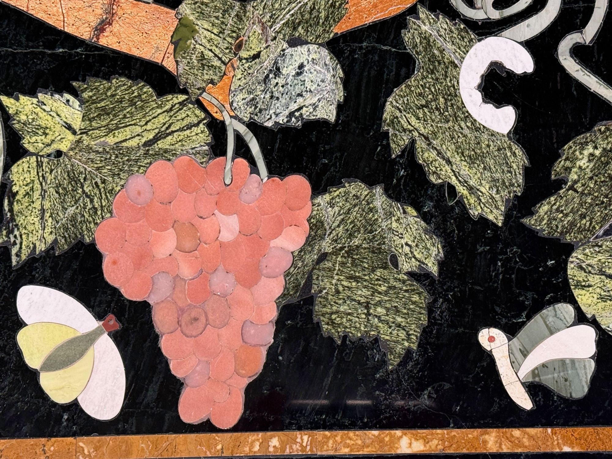 Pietra Dura, Inlaid Marble, Italian Center Table Top, Italy, 1920s